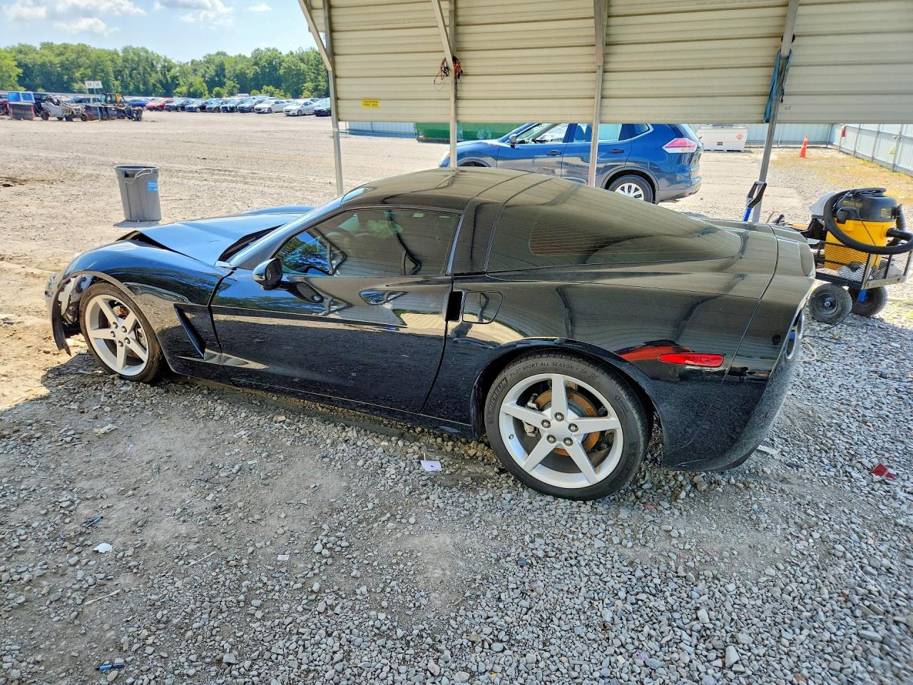 2005 Chevrolet Corvette Black vin: 1G1YY24U355123282