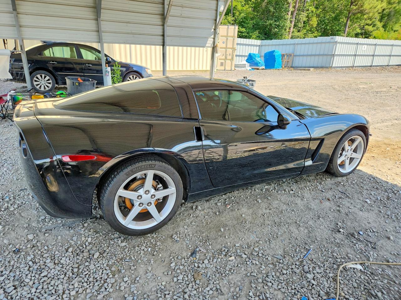 2005 Chevrolet Corvette Black vin: 1G1YY24U355123282