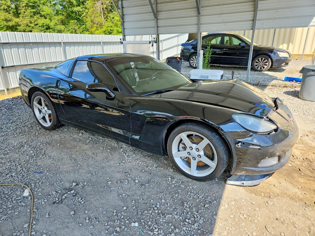 2005 Chevrolet Corvette Black vin: 1G1YY24U355123282