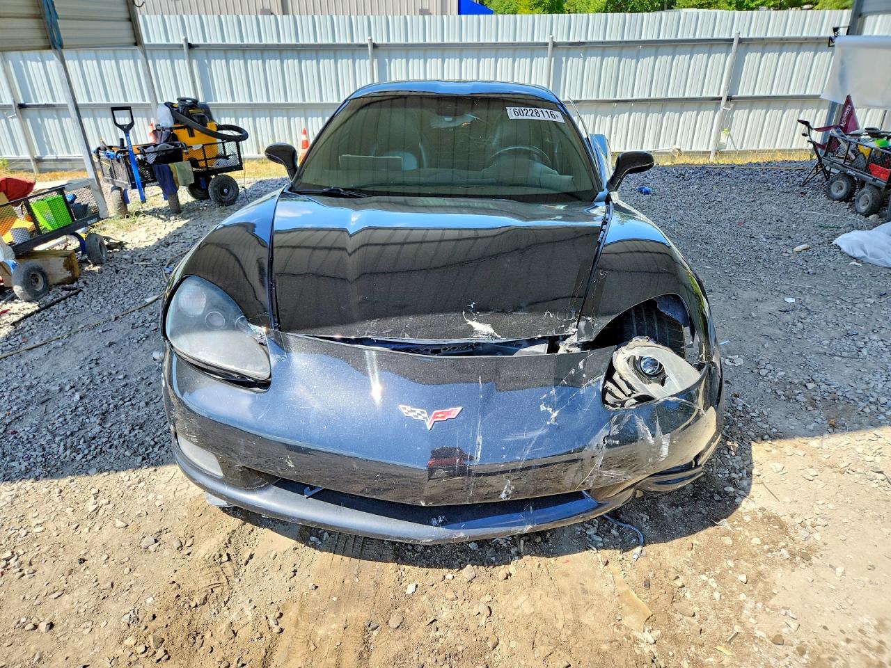 2005 Chevrolet Corvette Black vin: 1G1YY24U355123282
