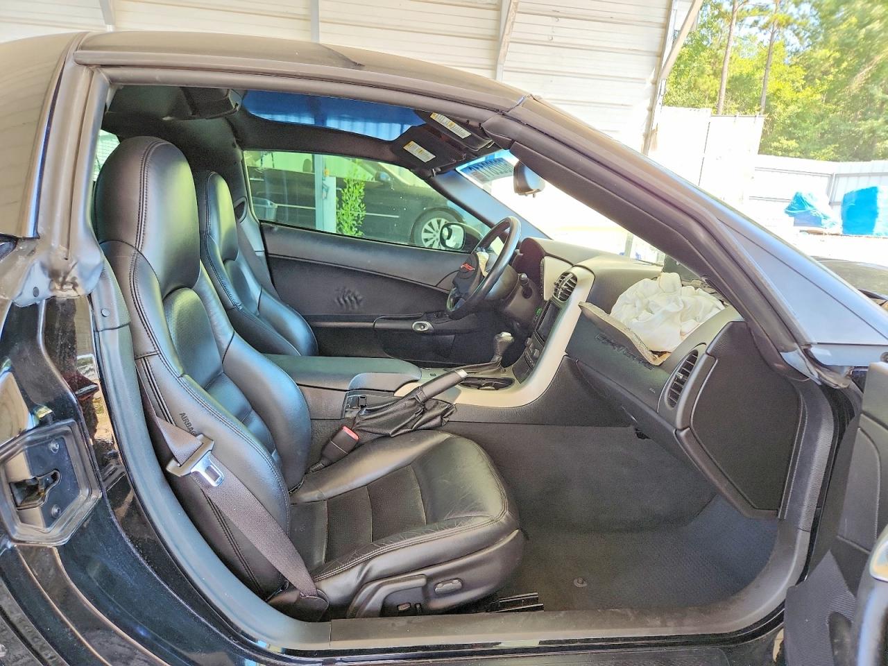 2005 Chevrolet Corvette Black vin: 1G1YY24U355123282