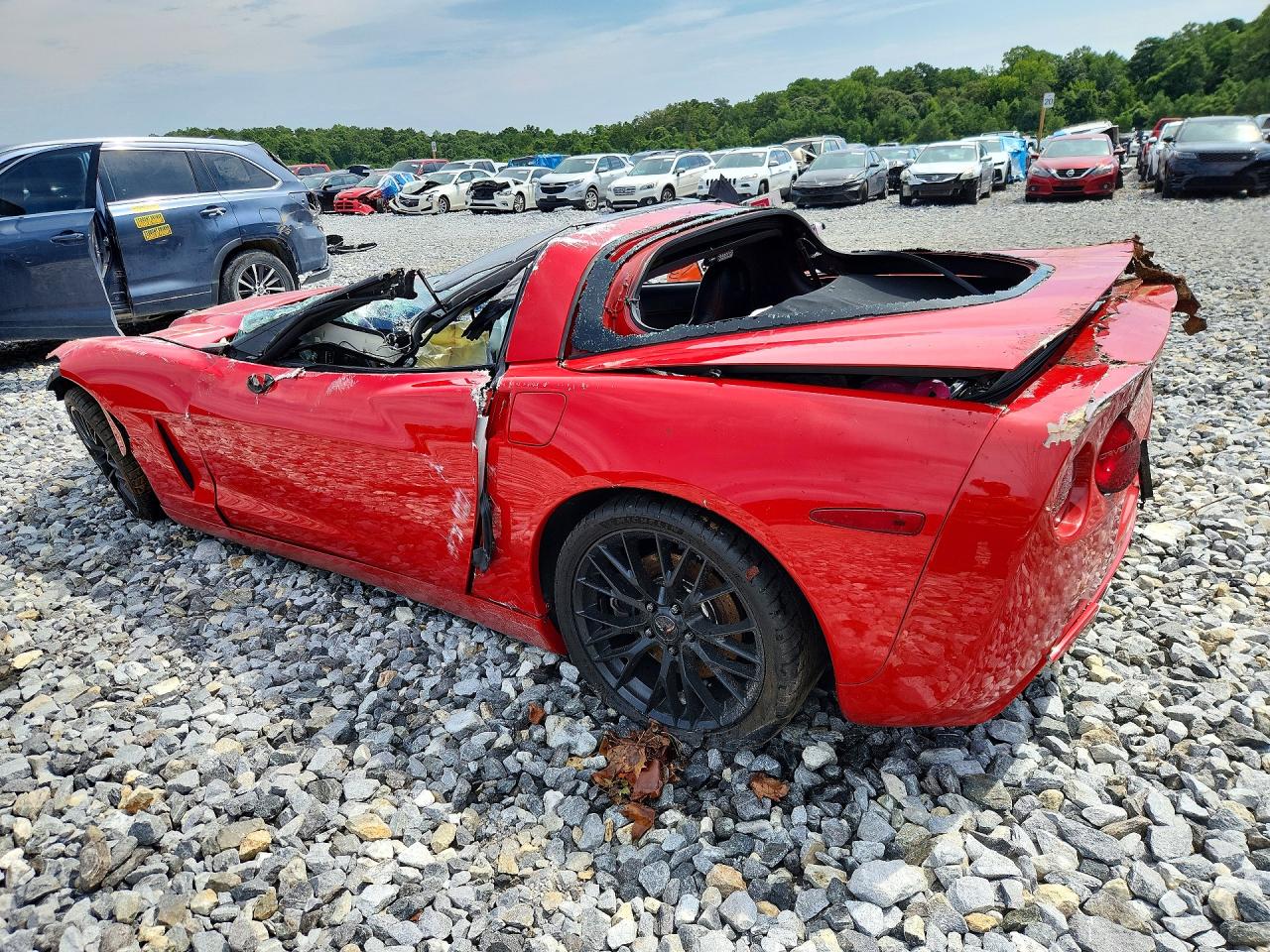 2005 Chevrolet Corvette Red vin: 1G1YY24U355126490