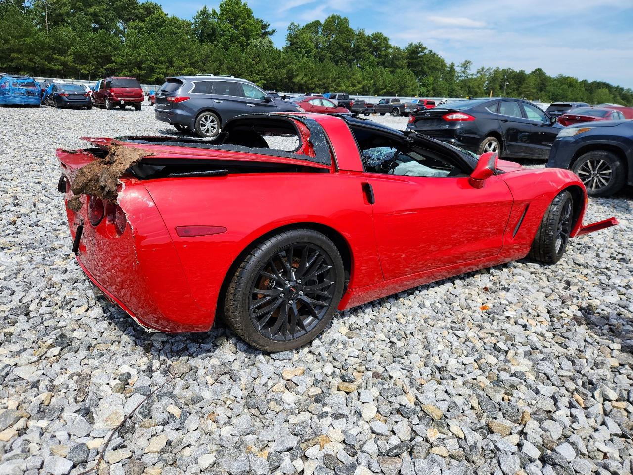 2005 Chevrolet Corvette Red vin: 1G1YY24U355126490