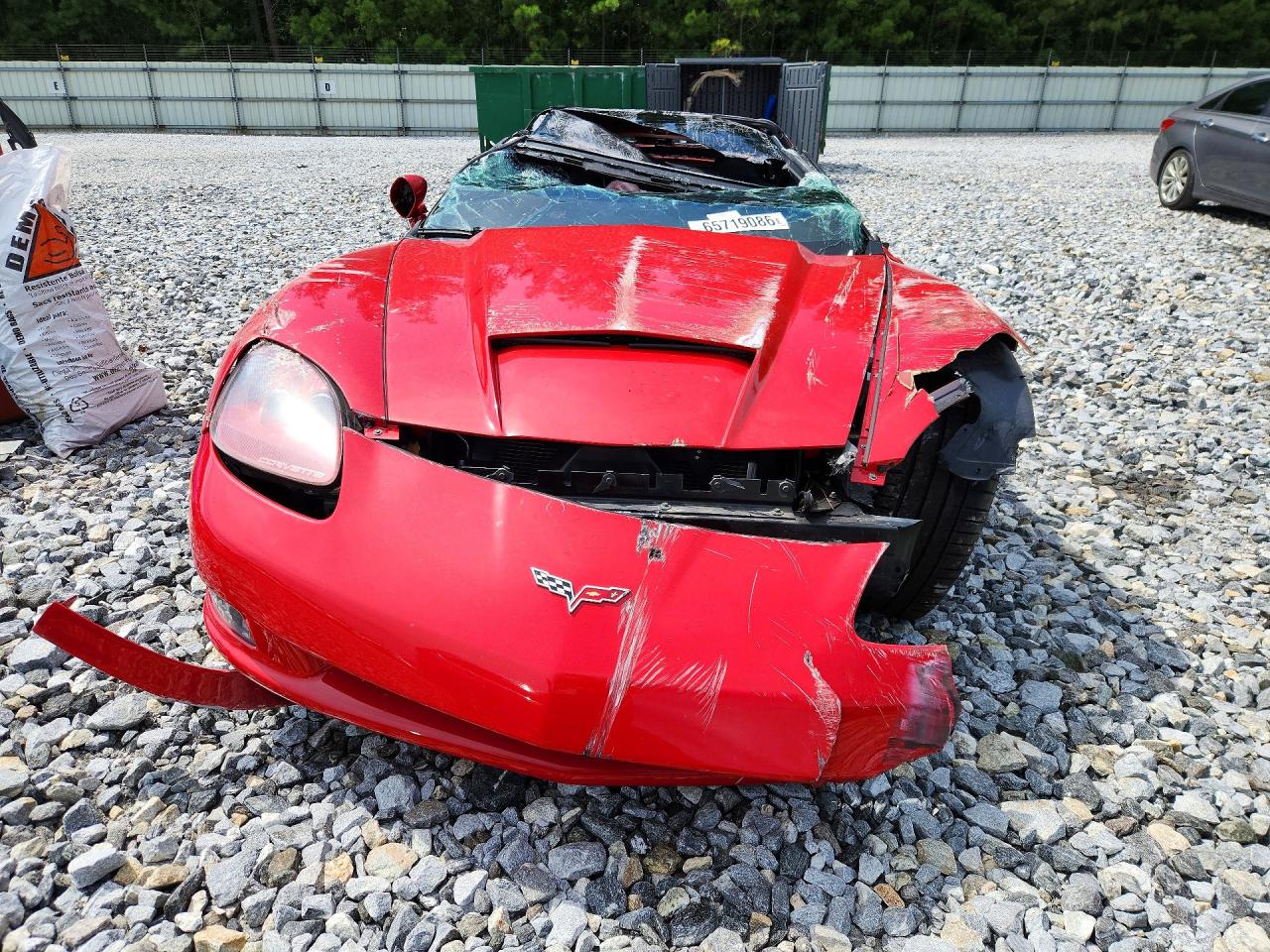 2005 Chevrolet Corvette Red vin: 1G1YY24U355126490