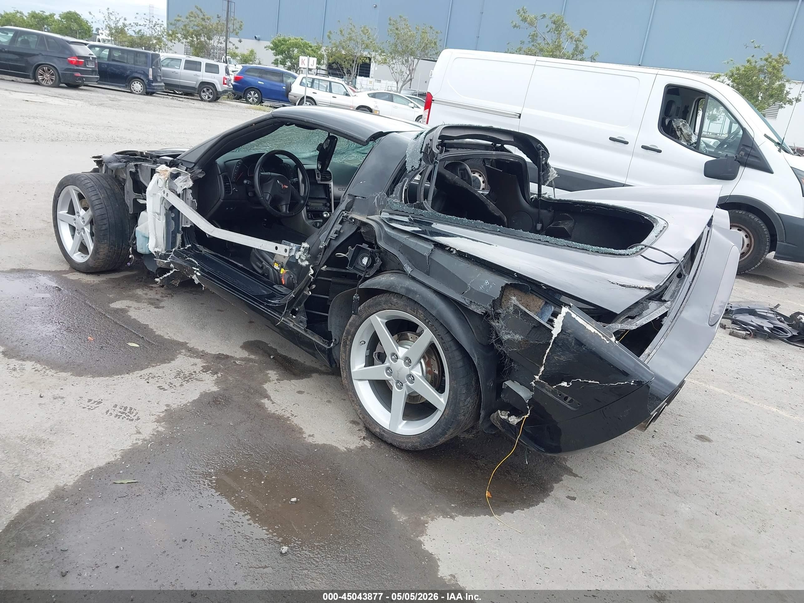 2005 Chevrolet Corvette   Черный vin: 1G1YY24U455101405