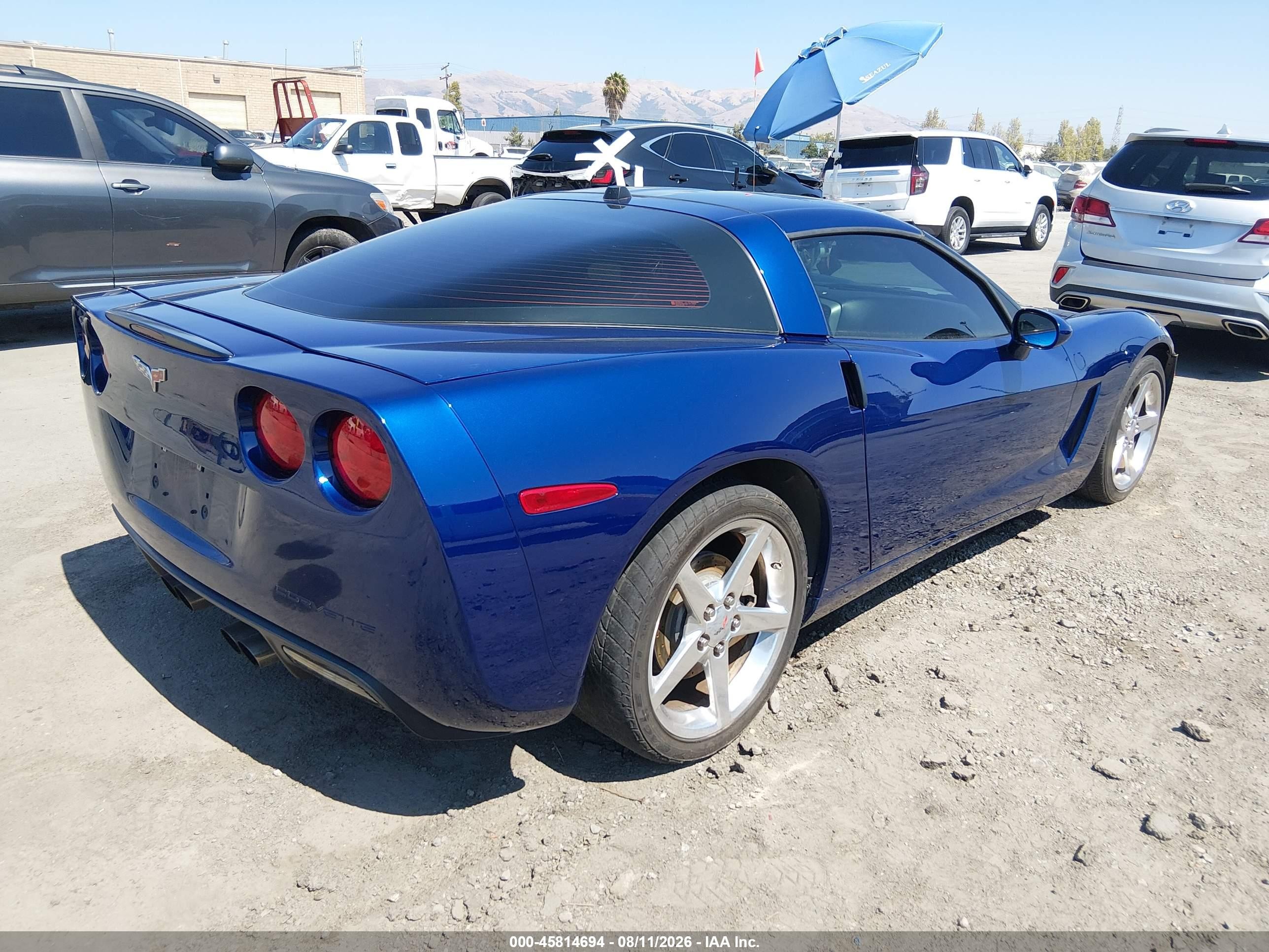 2005 Chevrolet Corvette   Blue vin: 1G1YY24U655123986