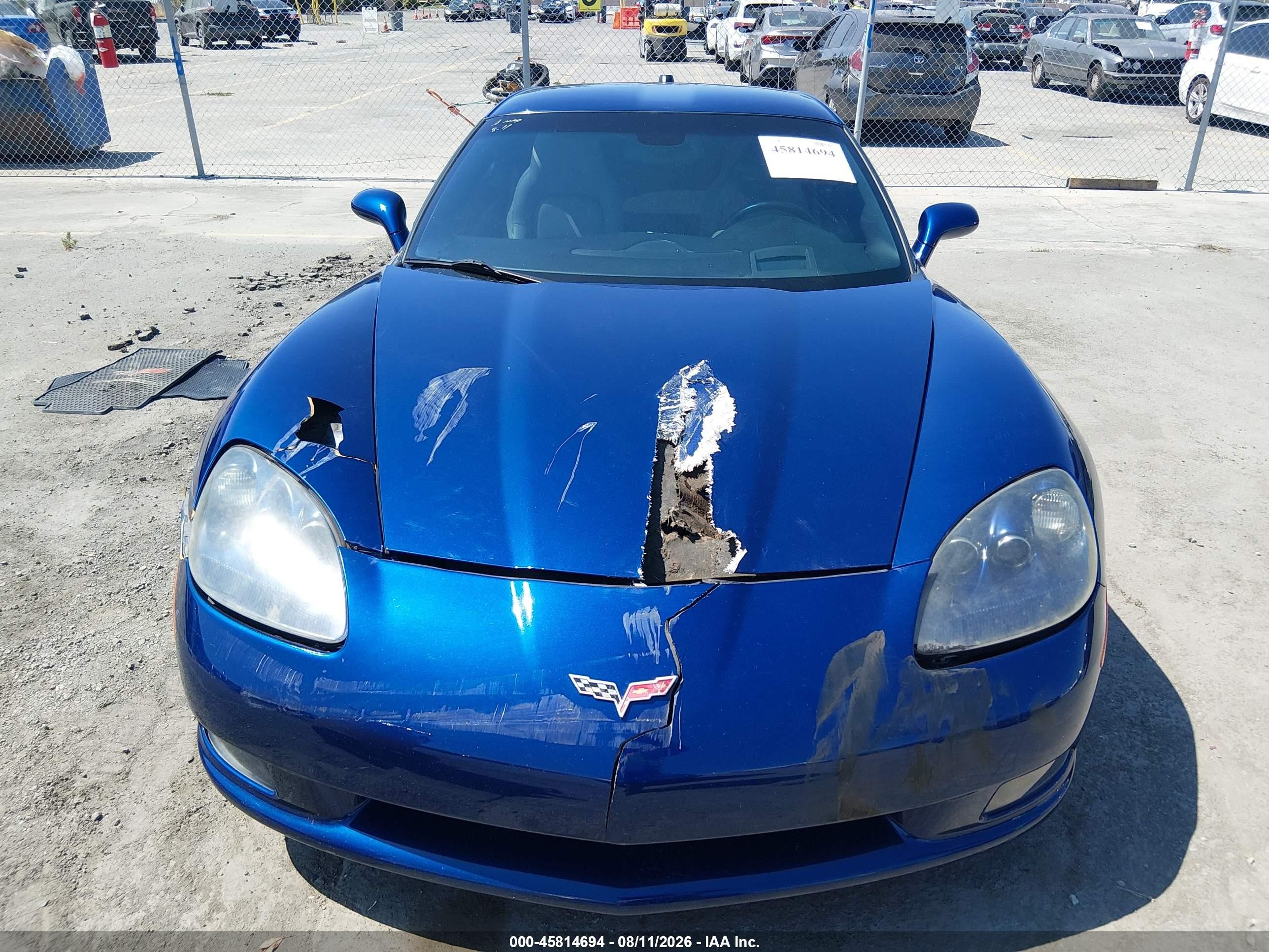 2005 Chevrolet Corvette   Blue vin: 1G1YY24U655123986