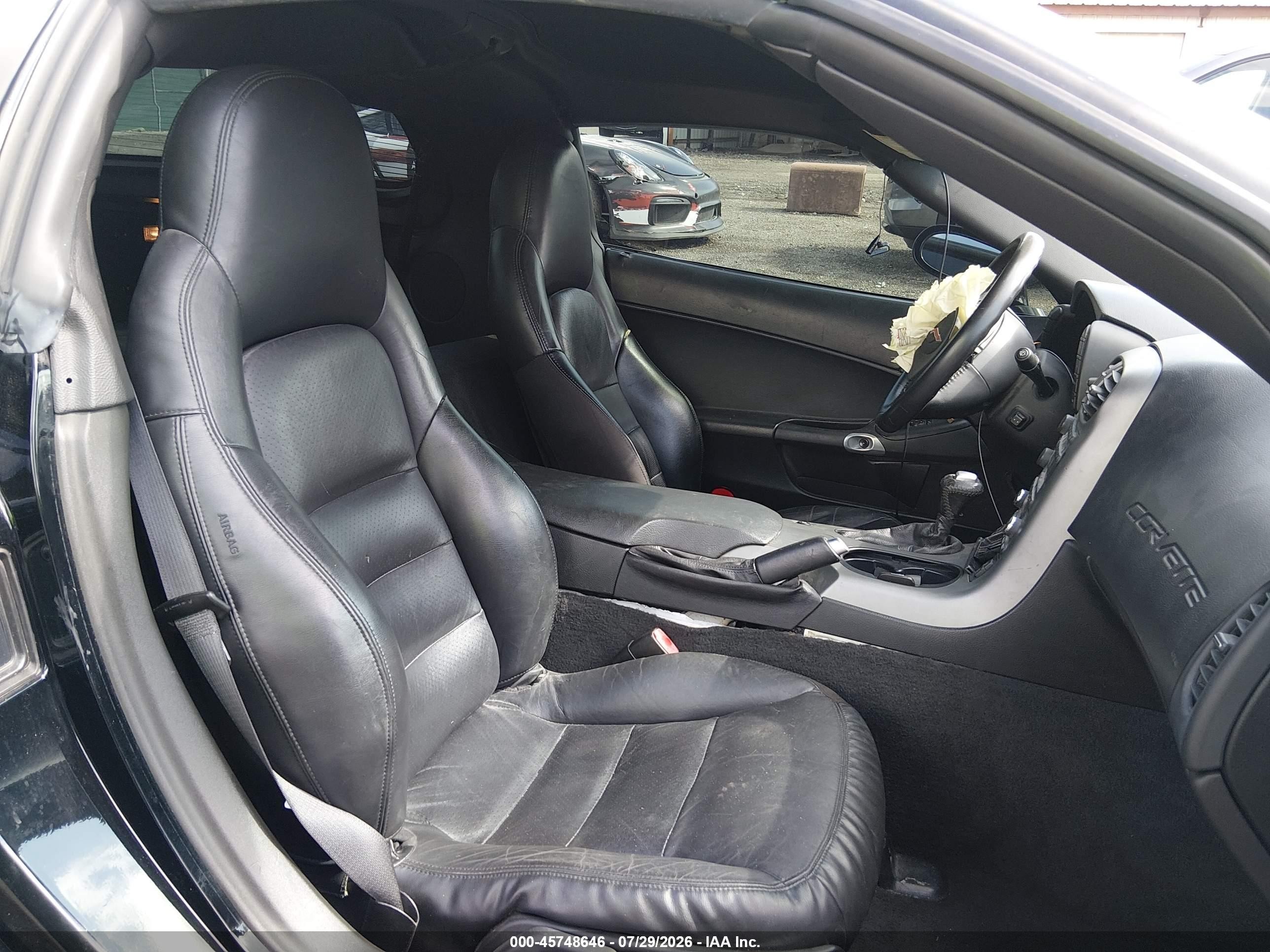 2005 Chevrolet Corvette   Черный vin: 1G1YY24U955104753