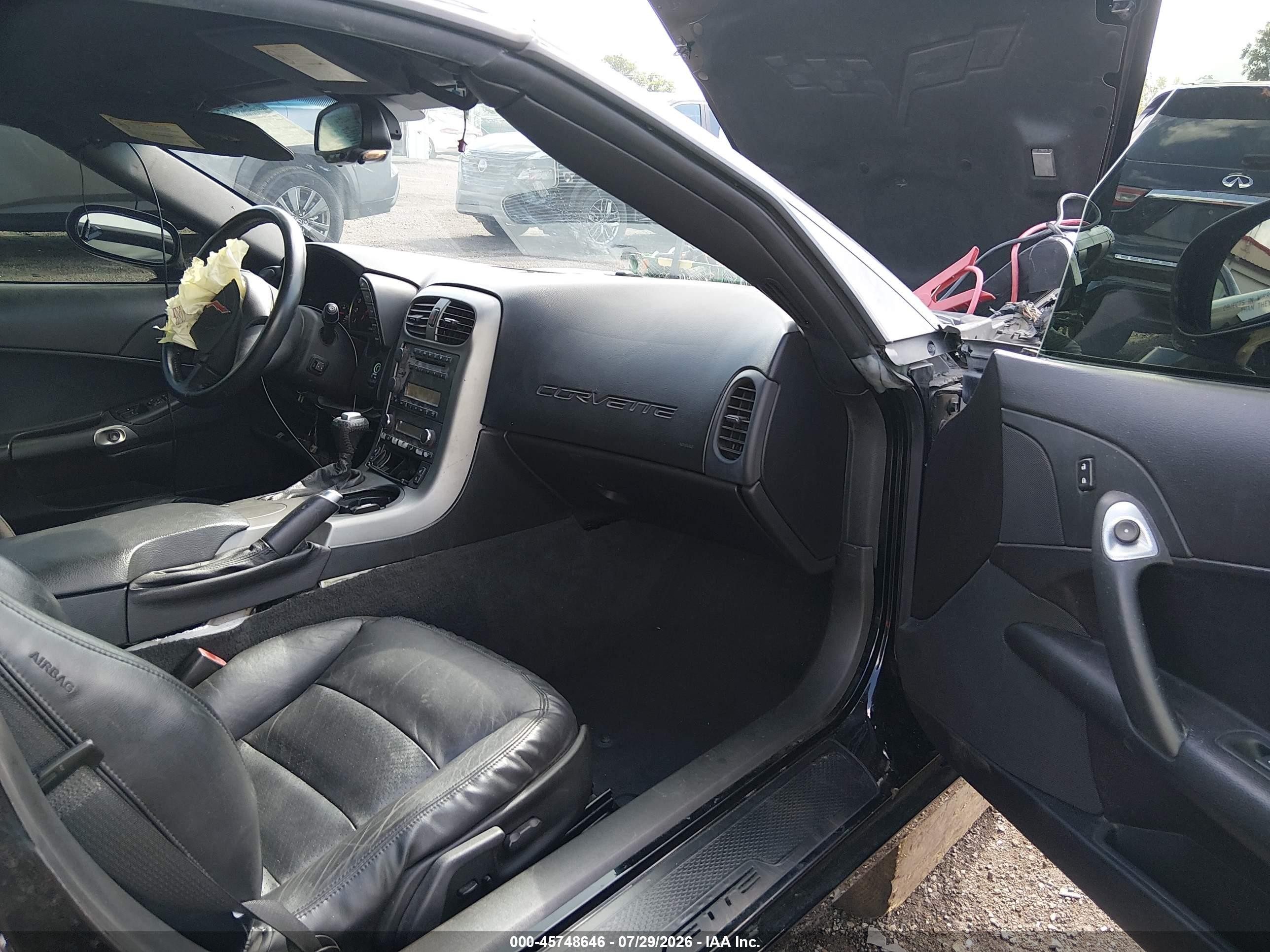 2005 Chevrolet Corvette   Черный vin: 1G1YY24U955104753