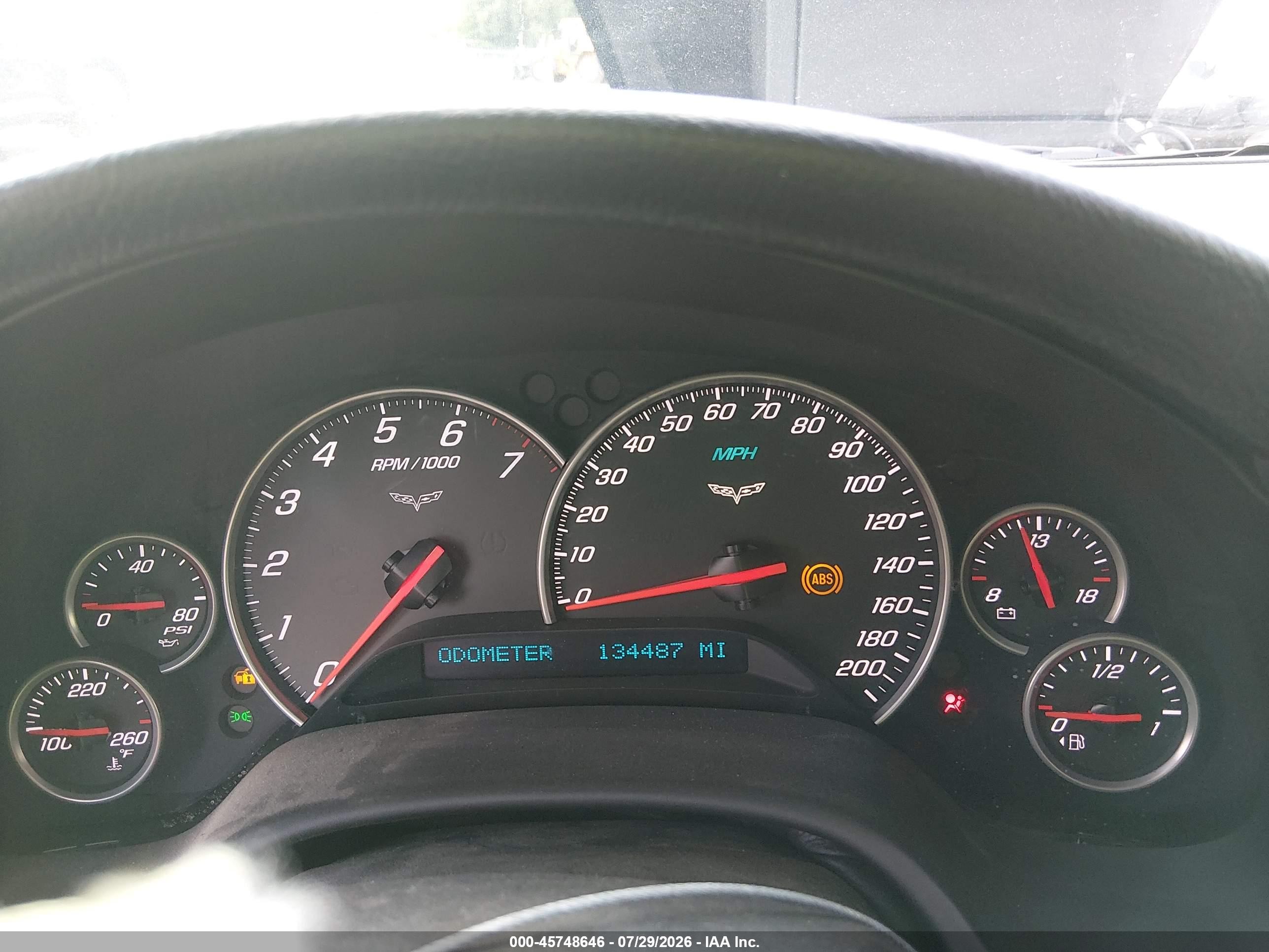 2005 Chevrolet Corvette   Черный vin: 1G1YY24U955104753