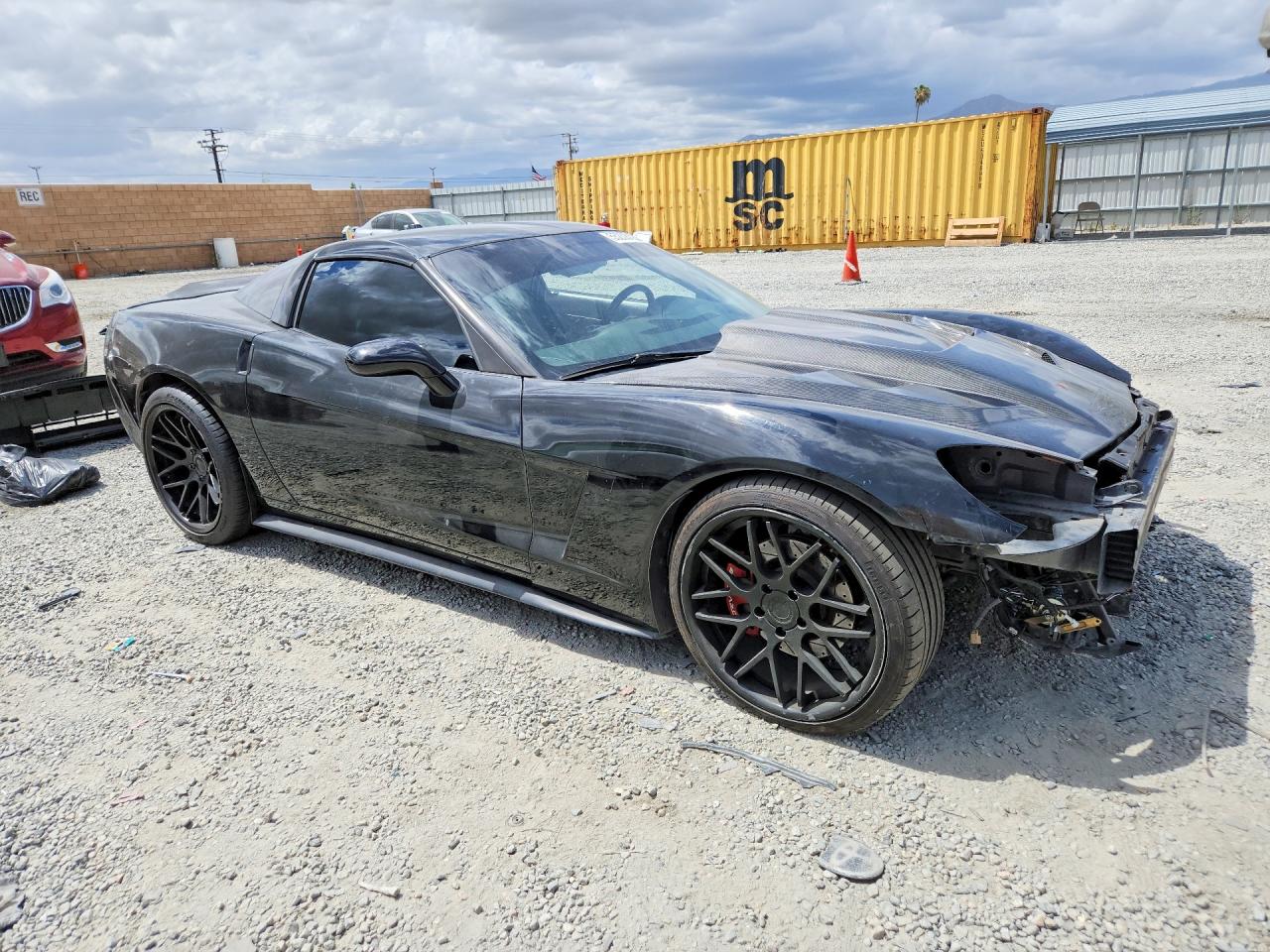 2005 Chevrolet Corvette Black vin: 1G1YY24U955108026