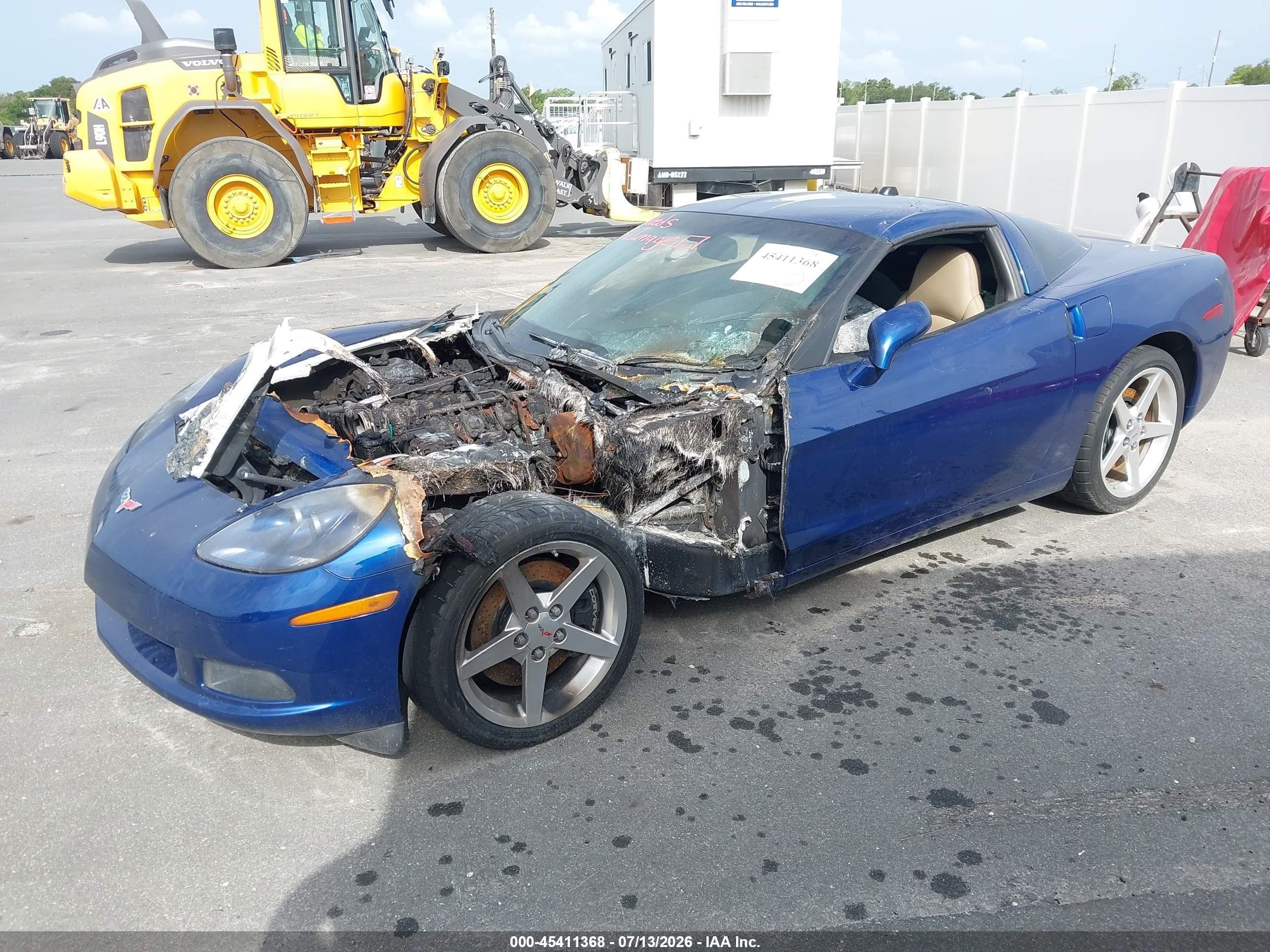 2005 Chevrolet Corvette   Blue vin: 1G1YY24U955108320