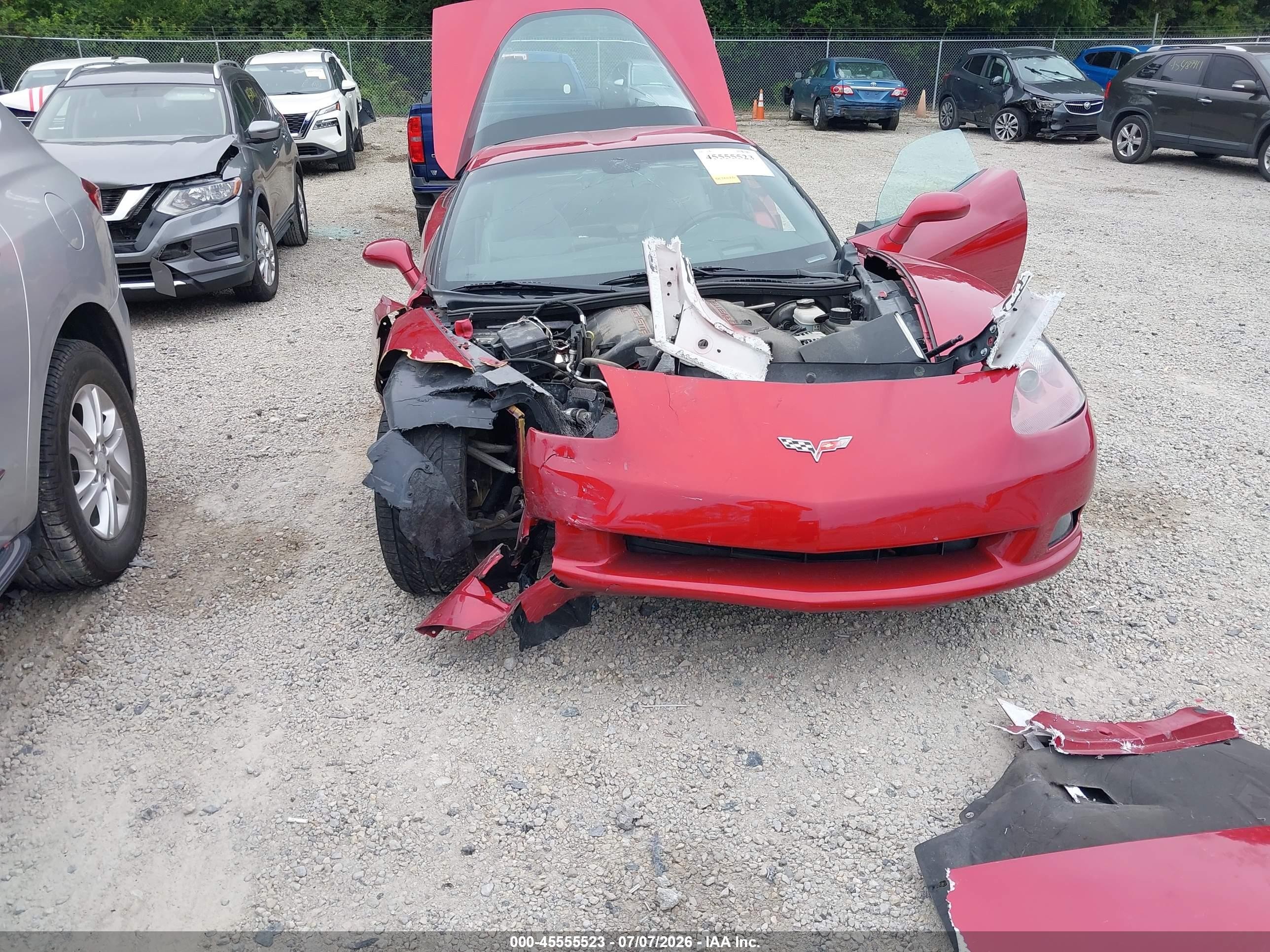 2005 Chevrolet Corvette   Красный vin: 1G1YY24U955109998