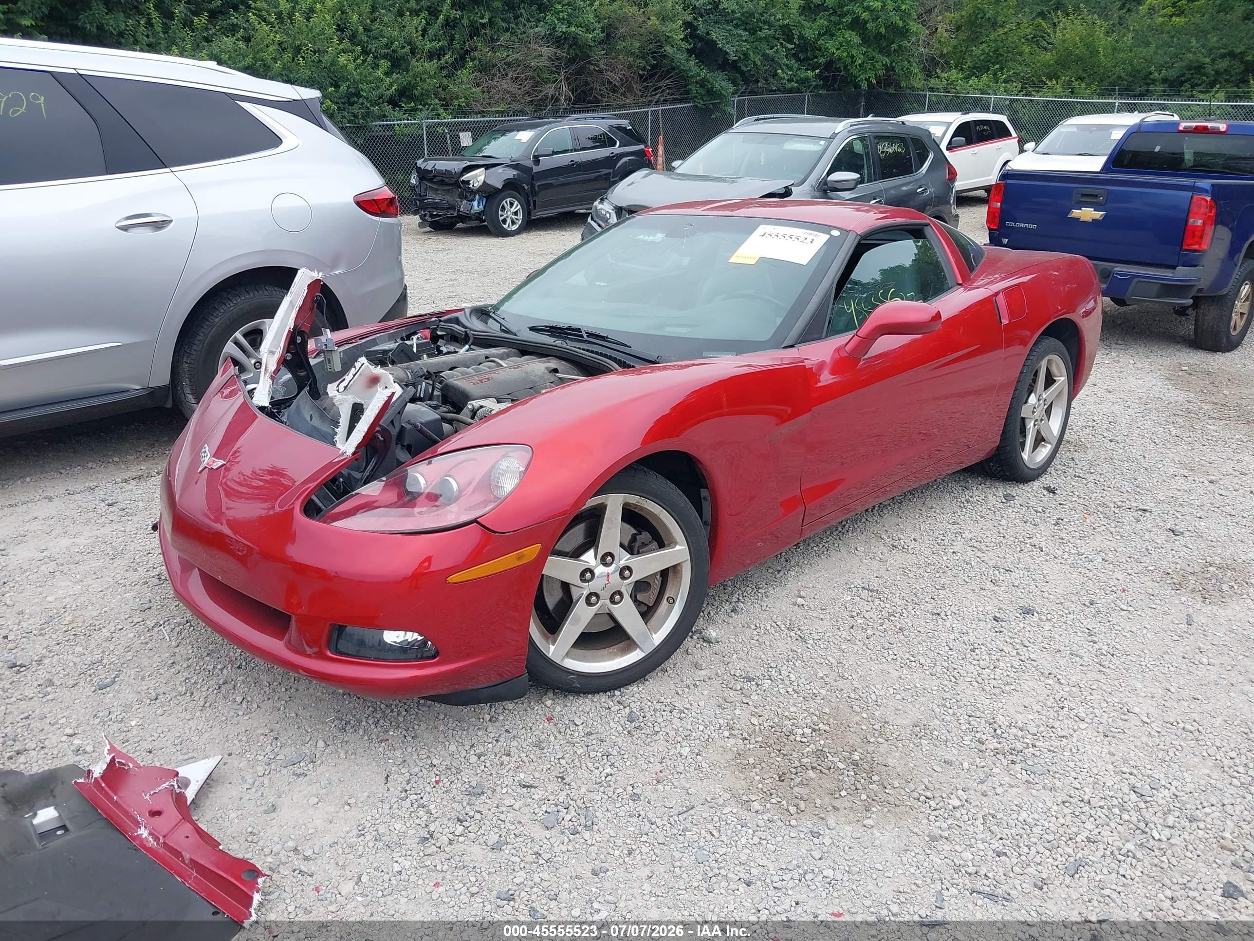 2005 Chevrolet Corvette   Красный vin: 1G1YY24U955109998