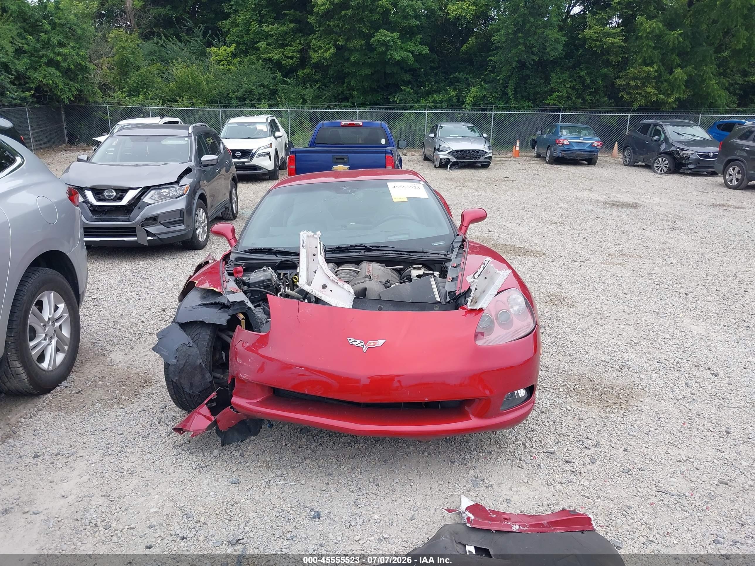 2005 Chevrolet Corvette   Красный vin: 1G1YY24U955109998