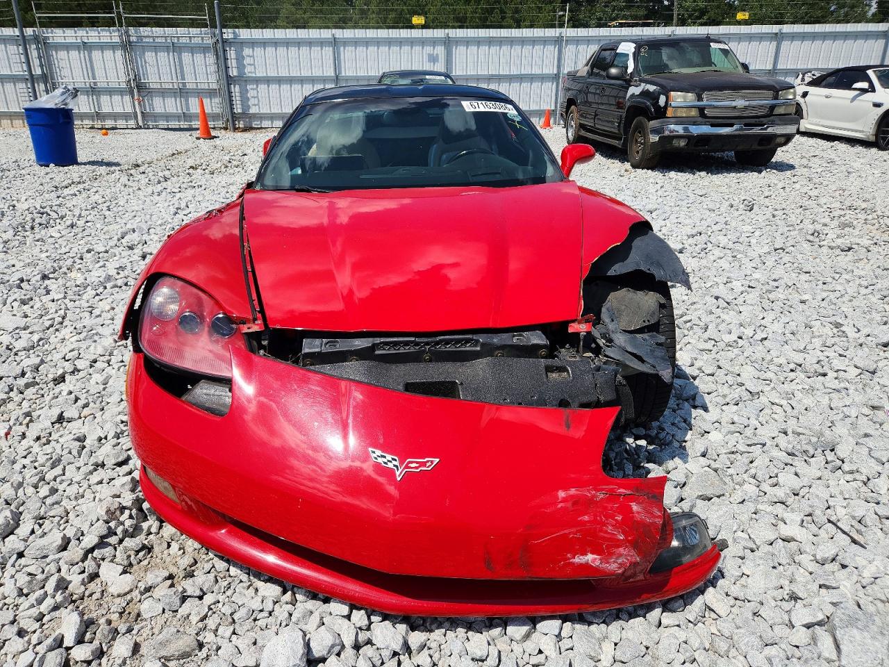 2005 Chevrolet Corvette Red vin: 1G1YY24UX55130553