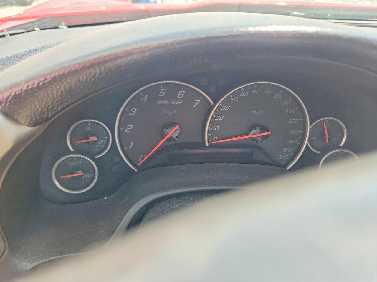 2005 Chevrolet Corvette Red vin: 1G1YY24UX55130553