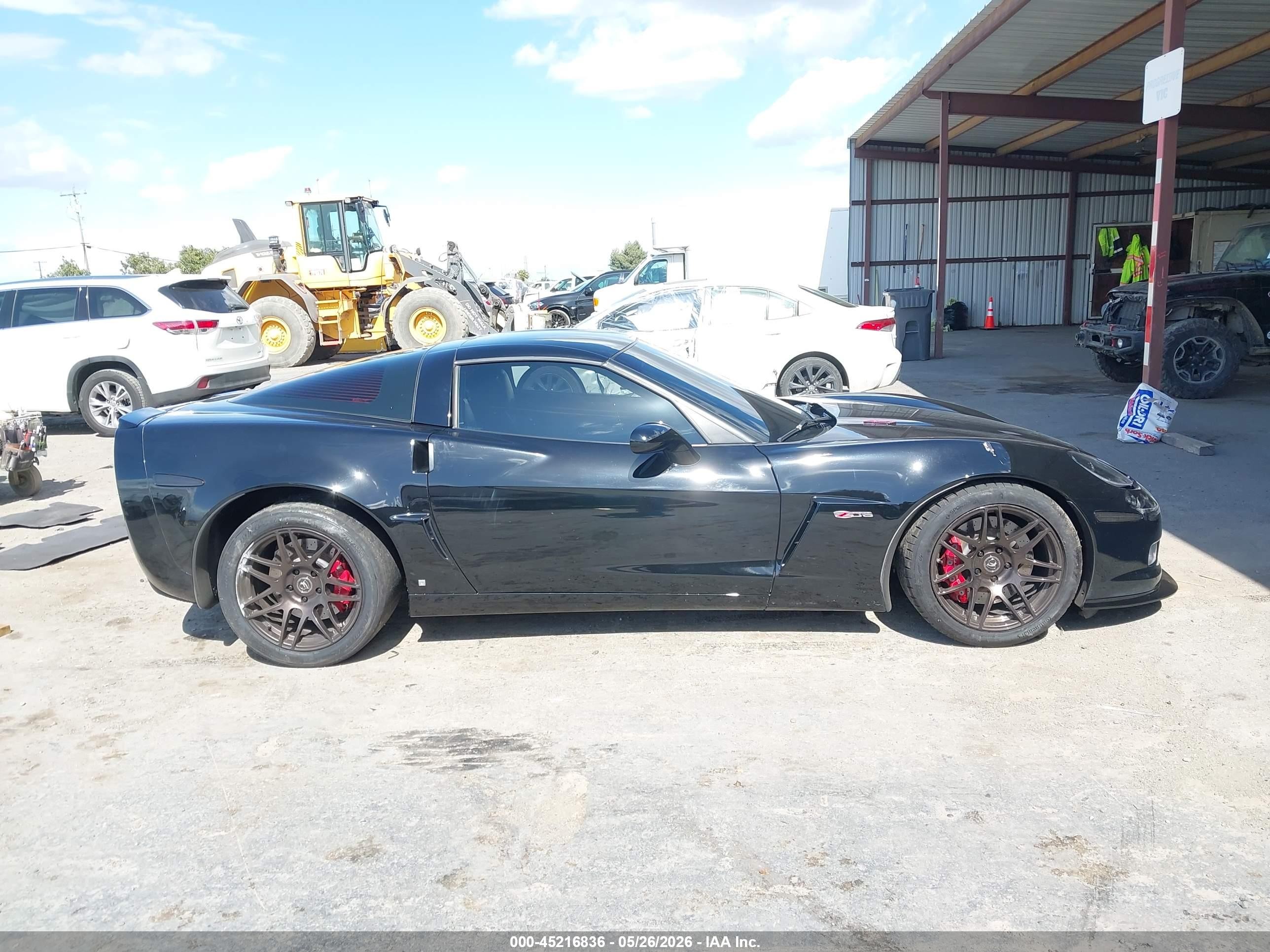 2008 Chevrolet Corvette Z06 Hardtop Black vin: 1G1YY25E385119910