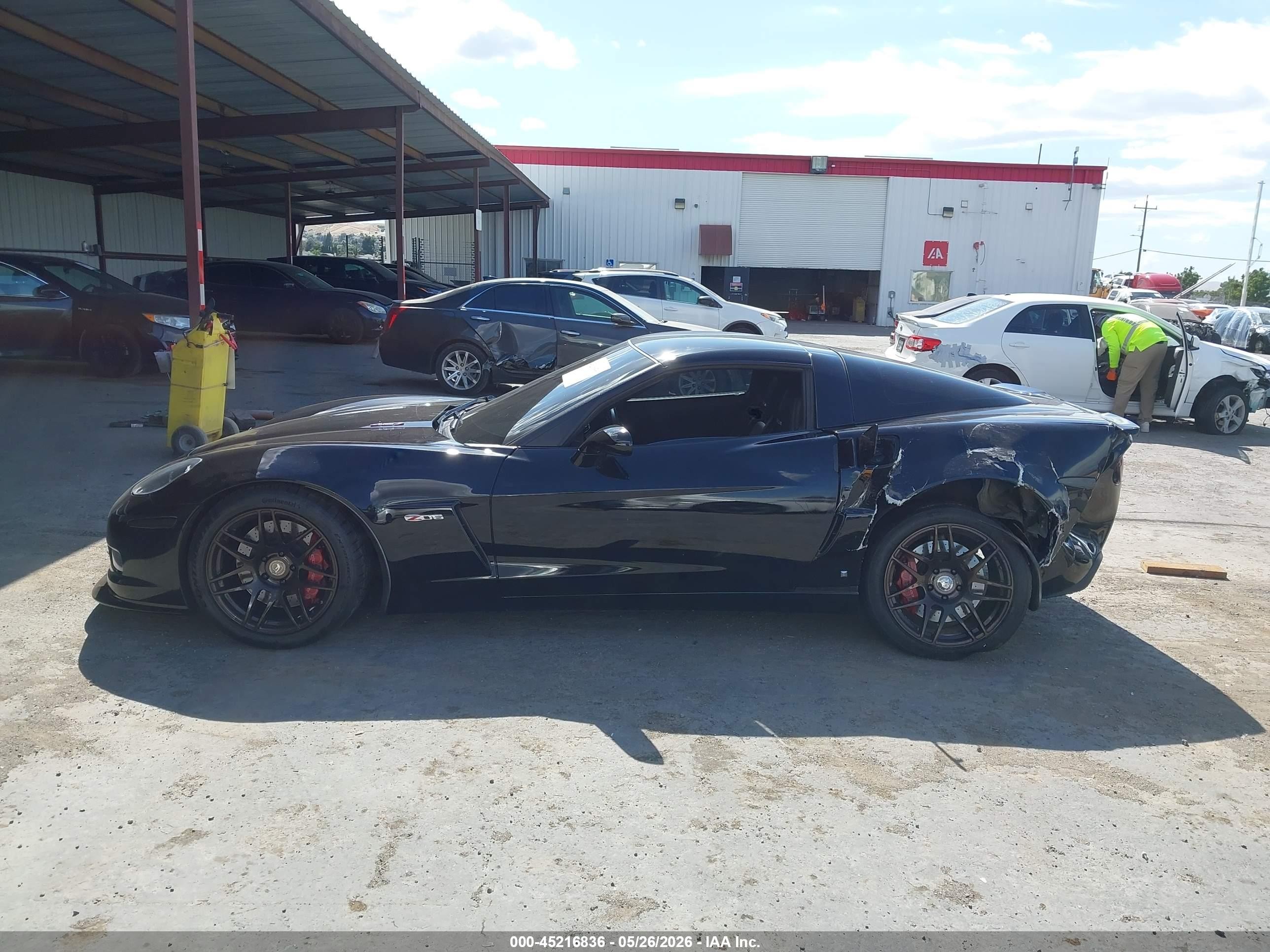 2008 Chevrolet Corvette Z06 Hardtop Black vin: 1G1YY25E385119910