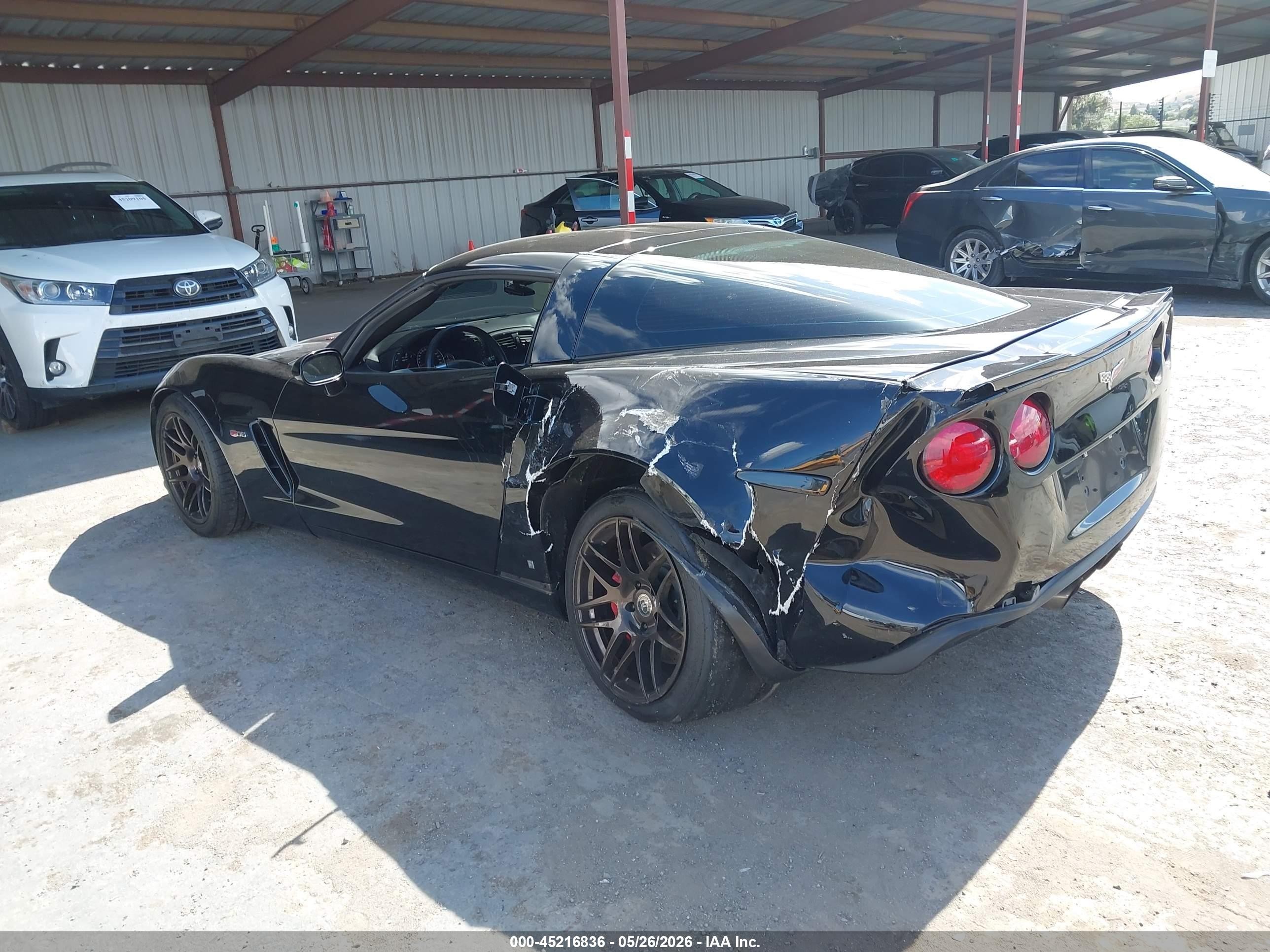 2008 Chevrolet Corvette Z06 Hardtop Black vin: 1G1YY25E385119910