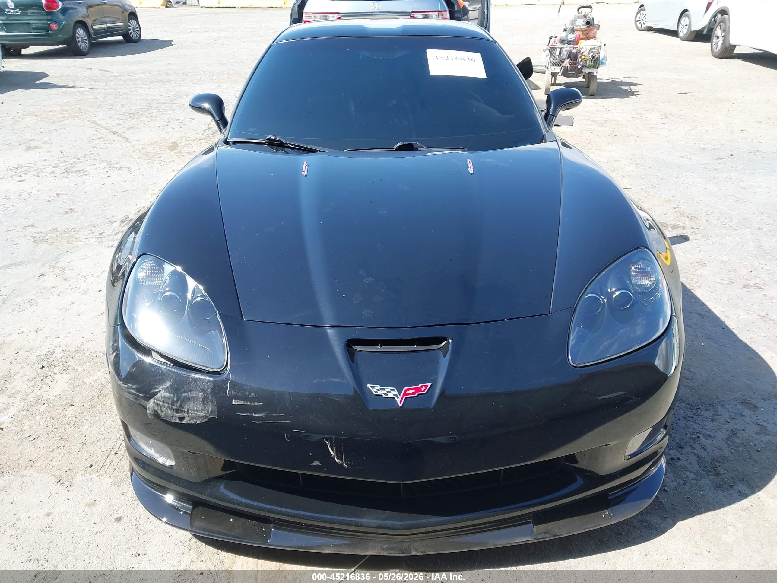 2008 Chevrolet Corvette Z06 Hardtop Black vin: 1G1YY25E385119910