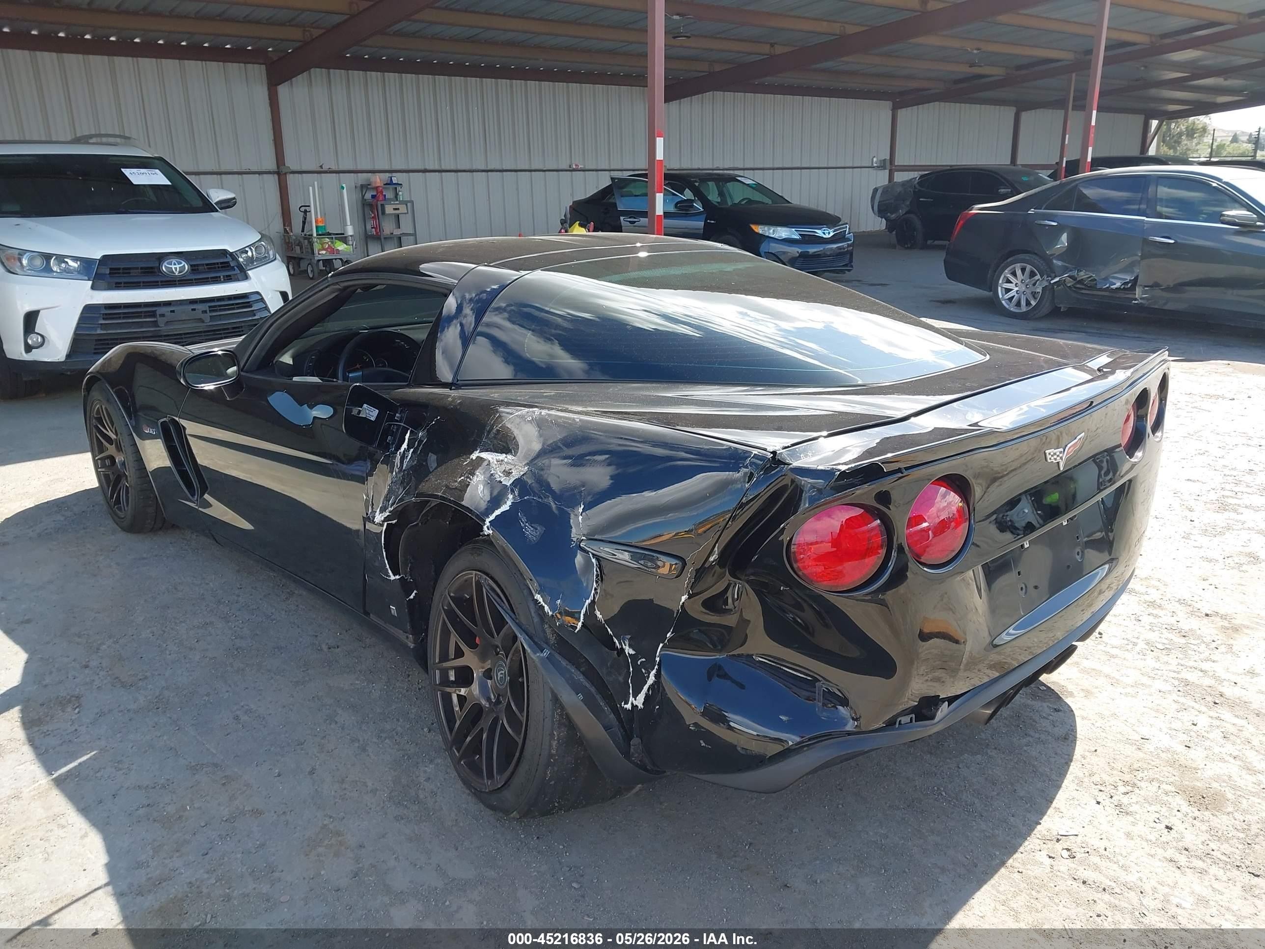 2008 Chevrolet Corvette Z06 Hardtop Black vin: 1G1YY25E385119910