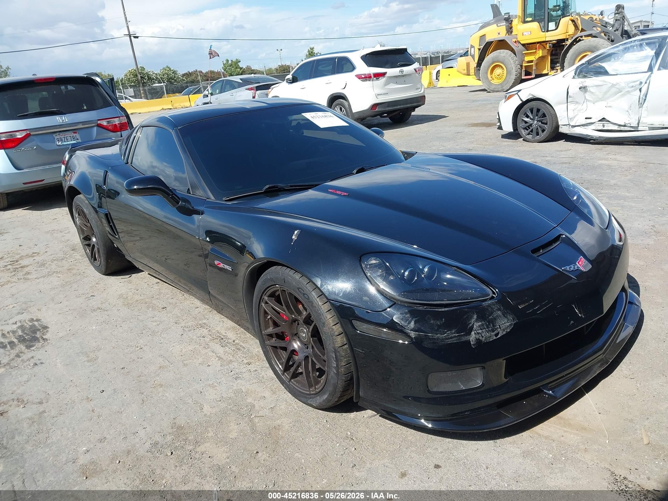2008 Chevrolet Corvette Z06 Hardtop Black vin: 1G1YY25E385119910