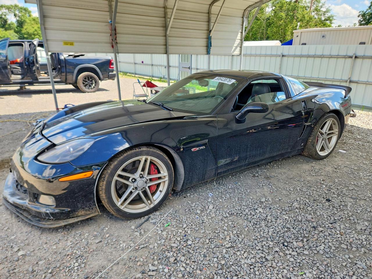 2006 Chevrolet Corvette Z06 Black vin: 1G1YY25E865129345