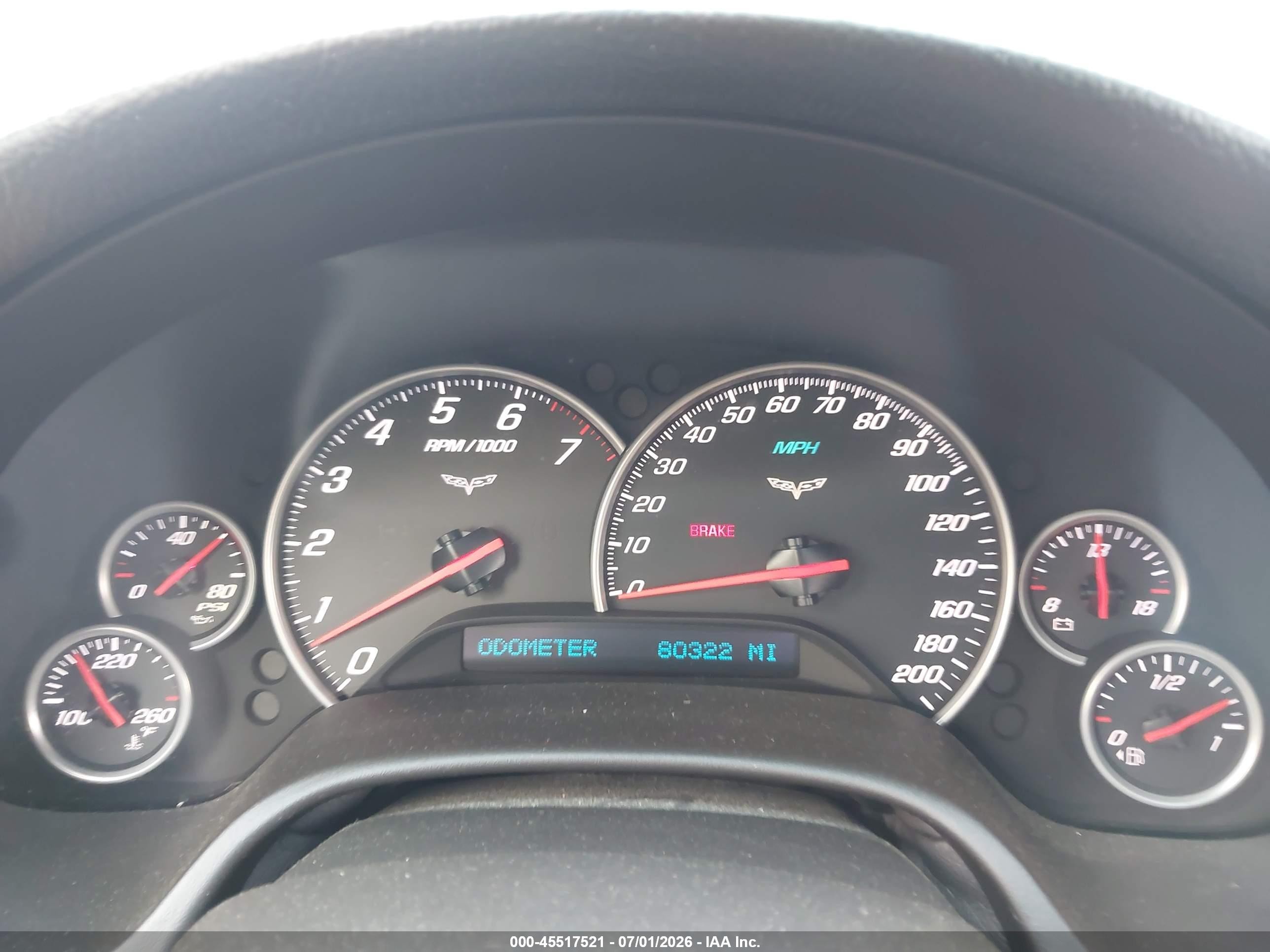 2007 Chevrolet Corvette   Red vin: 1G1YY25U175109141