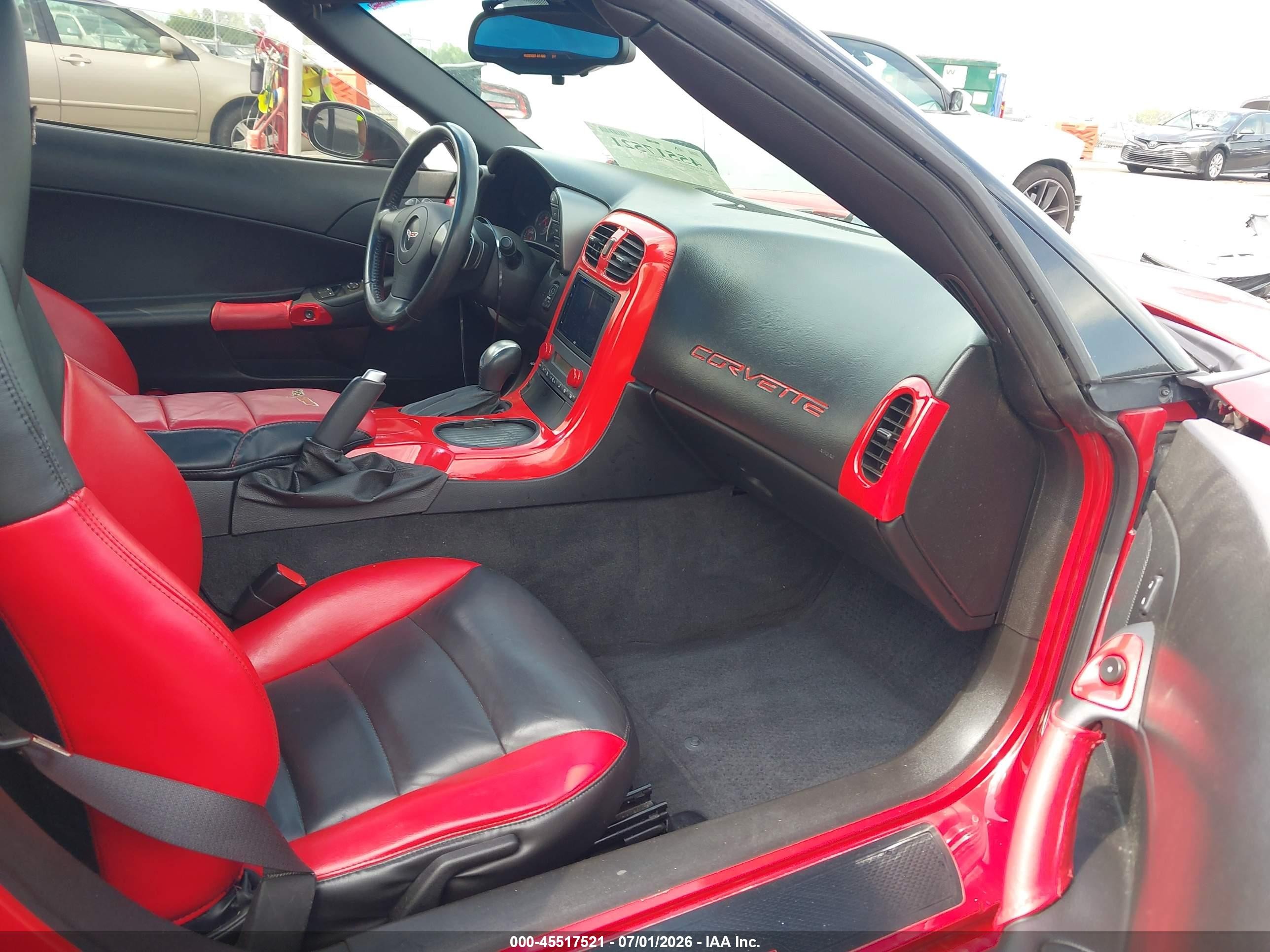 2007 Chevrolet Corvette   Red vin: 1G1YY25U175109141