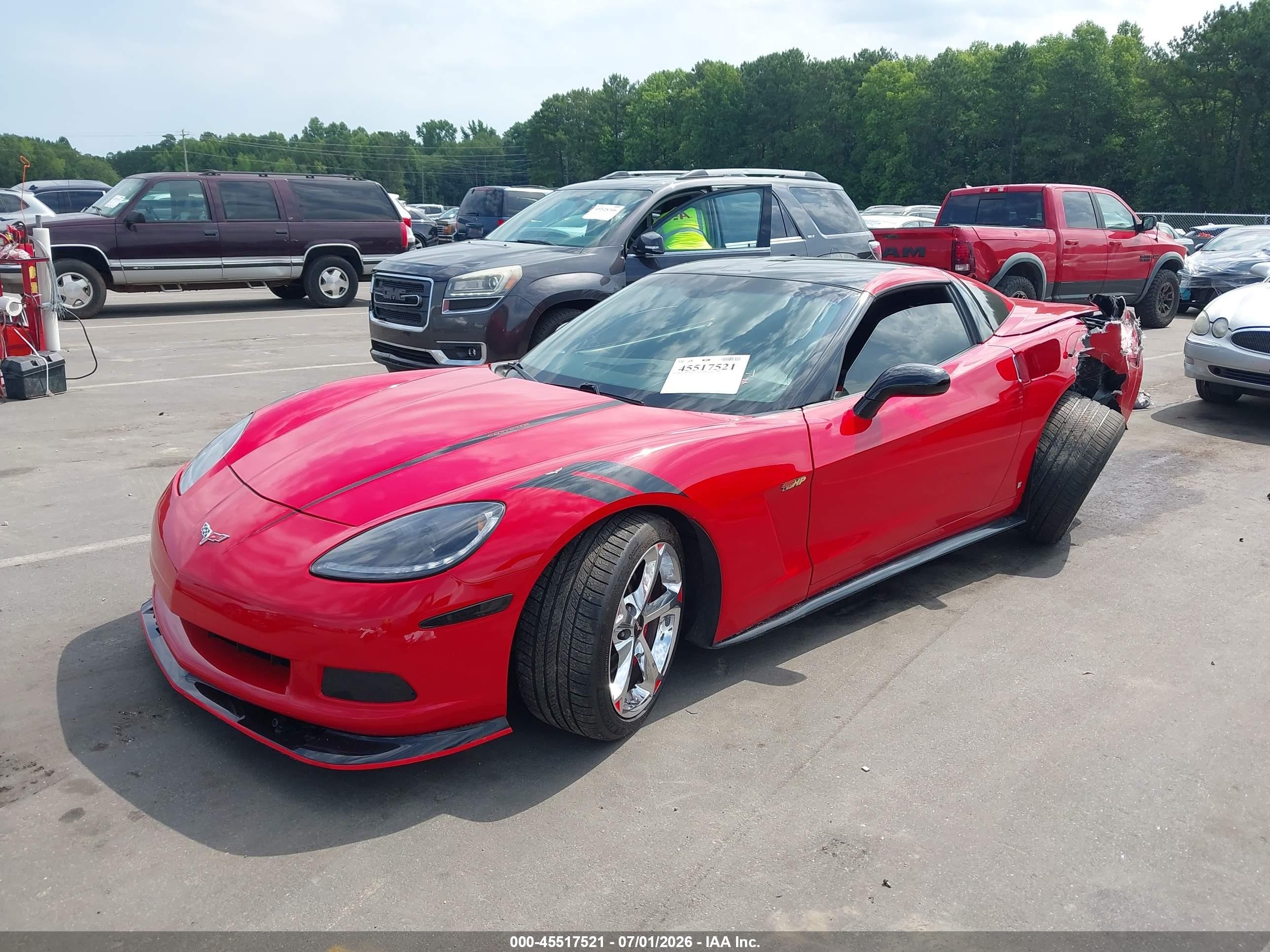 2007 Chevrolet Corvette   Red vin: 1G1YY25U175109141