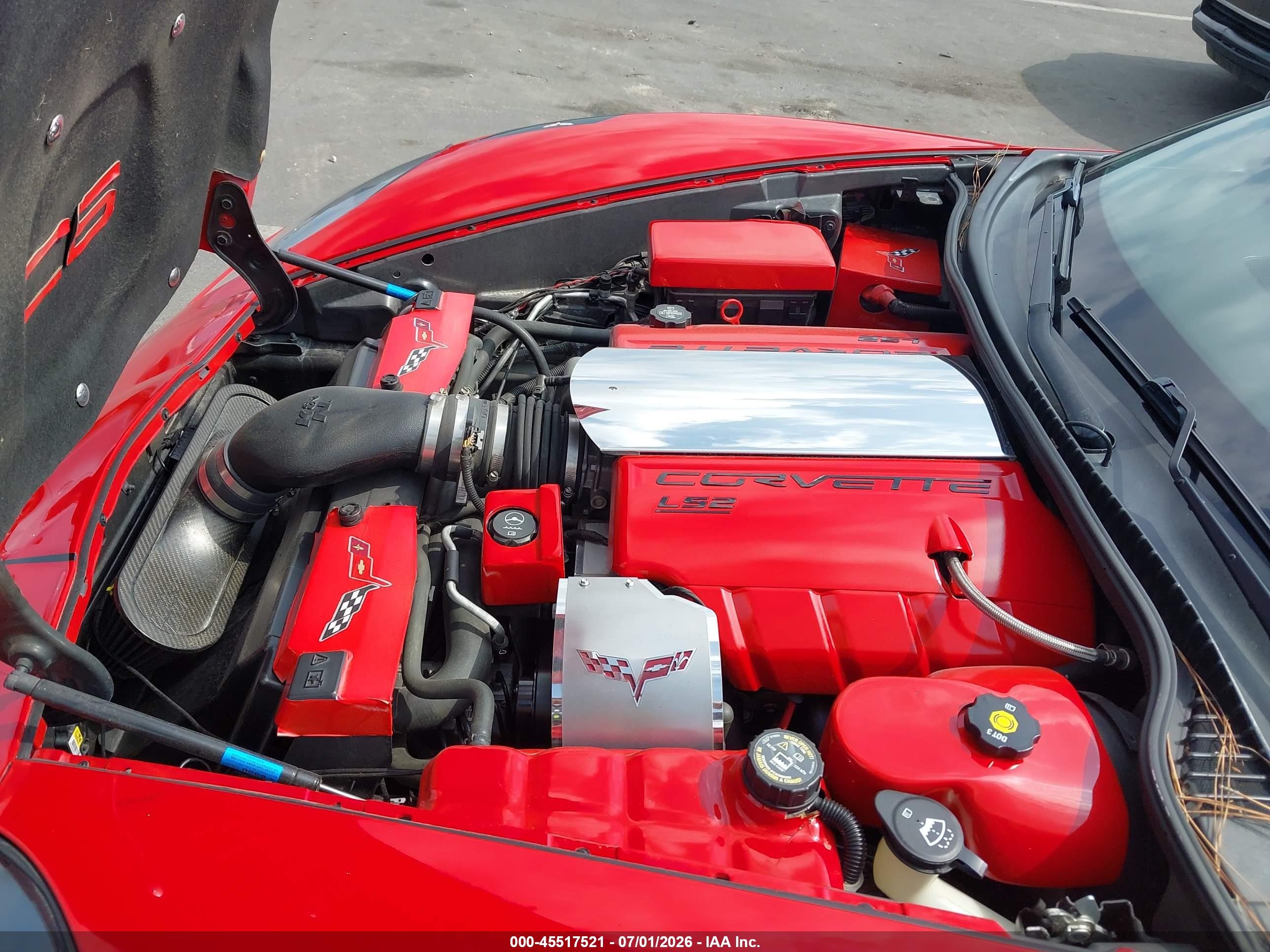 2007 Chevrolet Corvette   Red vin: 1G1YY25U175109141