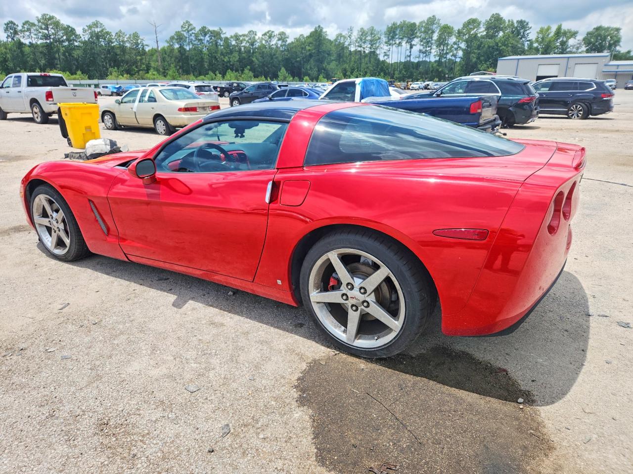 2007 Chevrolet Corvette Red vin: 1G1YY25U475110994