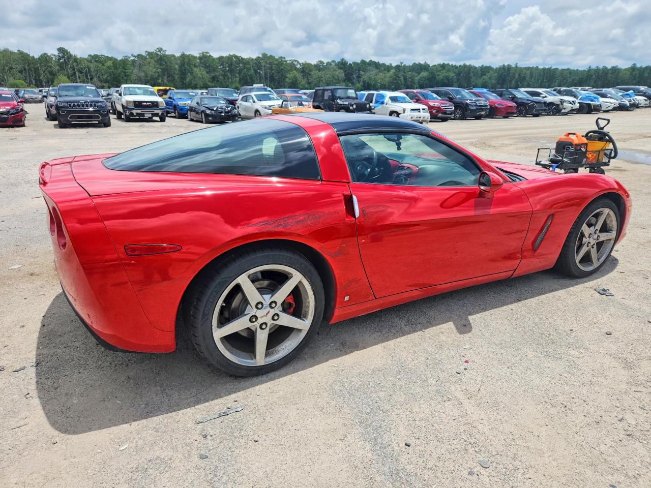 2007 Chevrolet Corvette Red vin: 1G1YY25U475110994