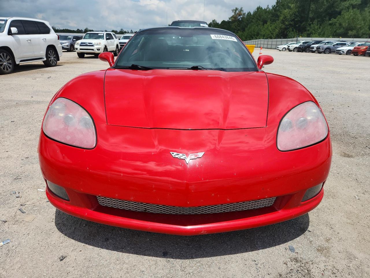 2007 Chevrolet Corvette Red vin: 1G1YY25U475110994