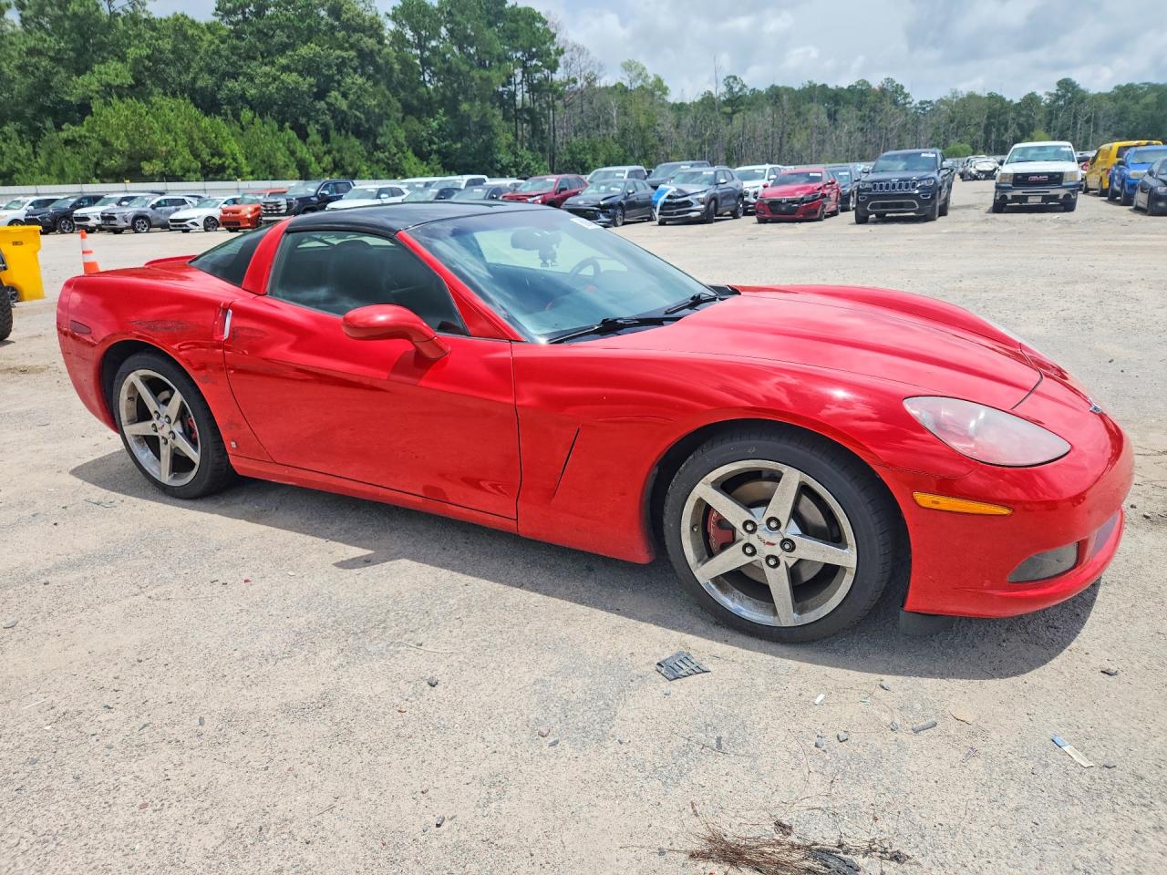 2007 Chevrolet Corvette Red vin: 1G1YY25U475110994