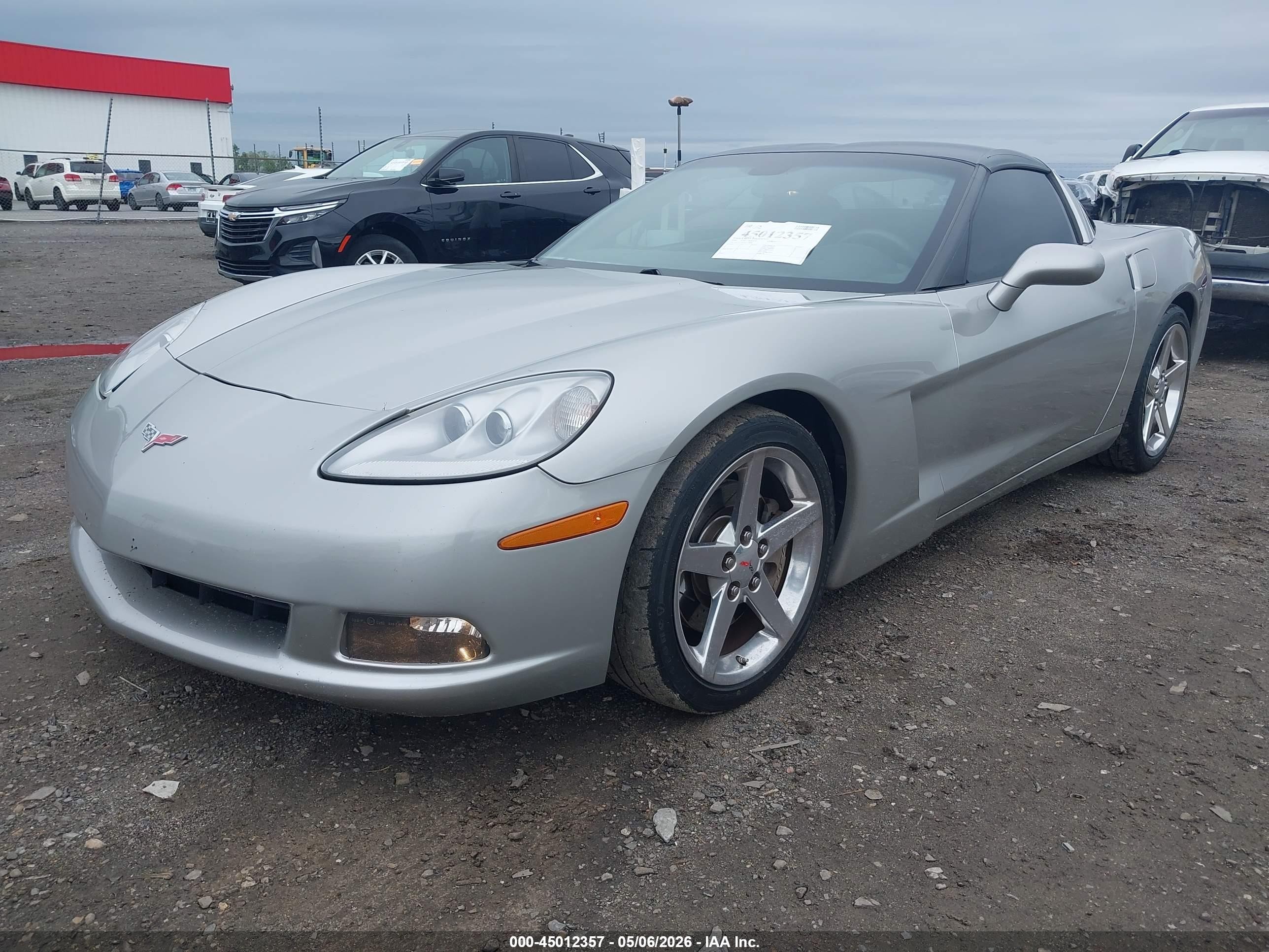 2006 Chevrolet Corvette   Silver vin: 1G1YY25U565118858