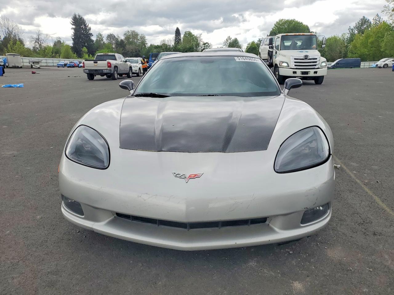2006 Chevrolet Corvette Silver vin: 1G1YY25U565130802