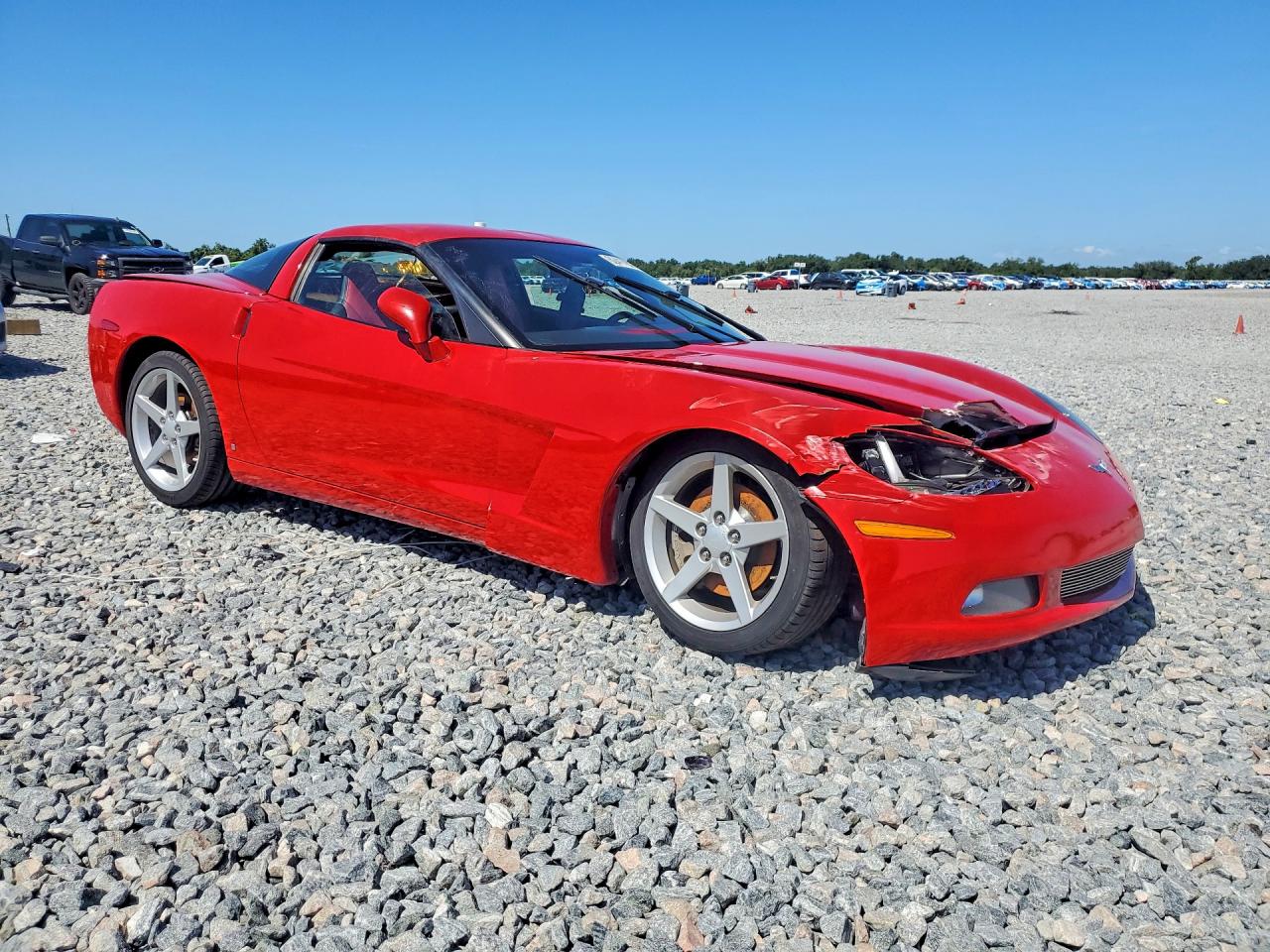 2007 Chevrolet Corvette Красный vin: 1G1YY25U675120832