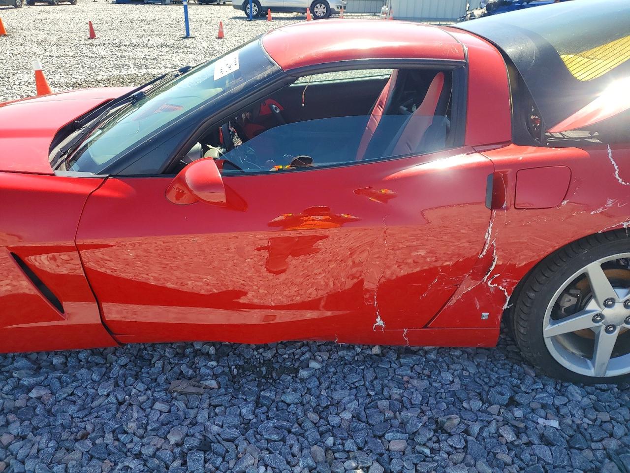 2007 Chevrolet Corvette Красный vin: 1G1YY25U675120832