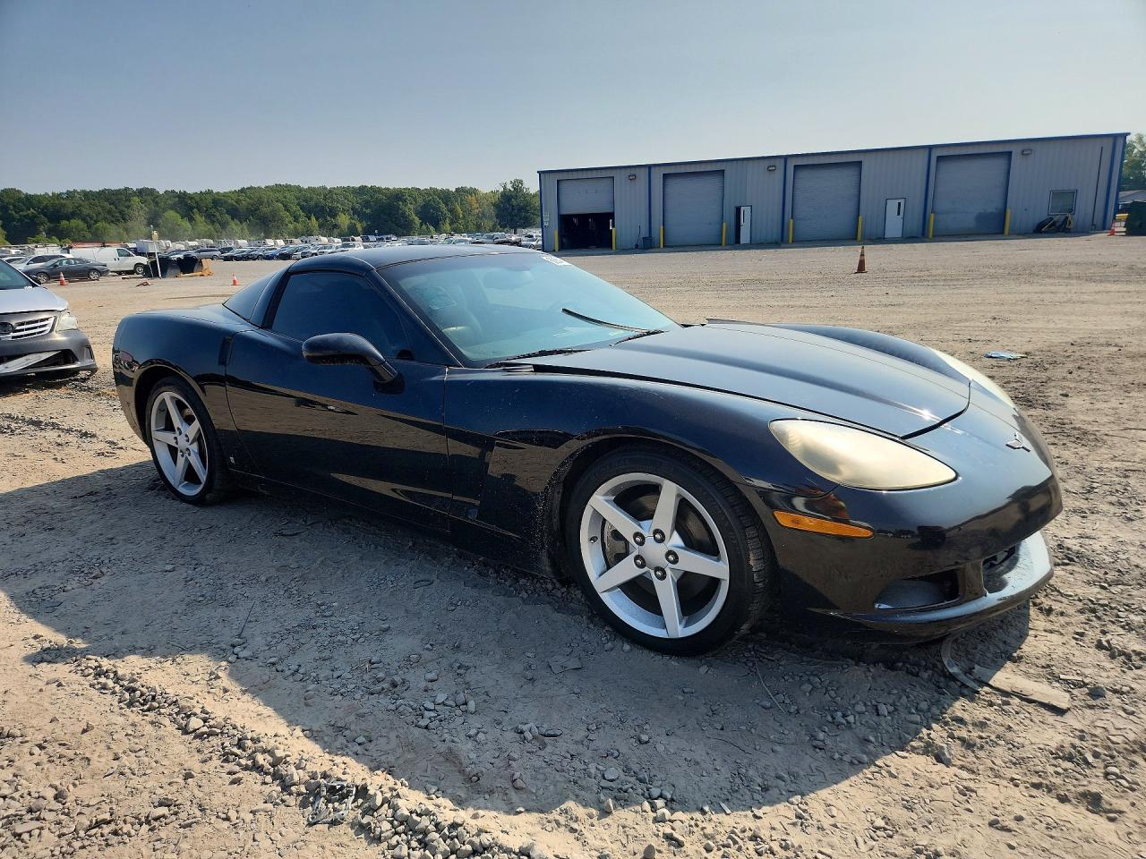 2007 Chevrolet Corvette Black vin: 1G1YY25U975120663