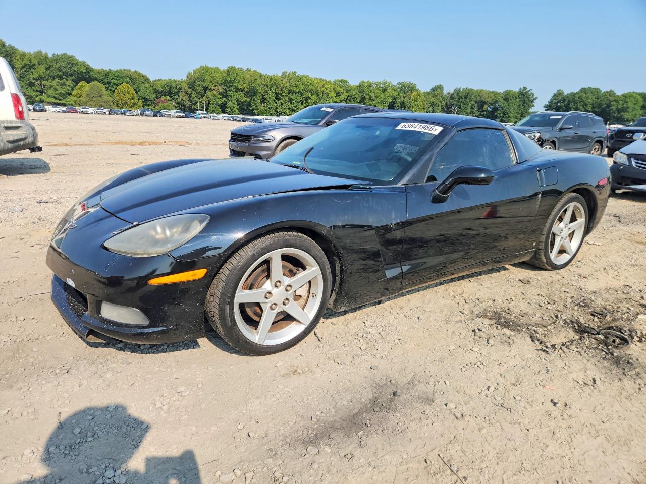 2007 Chevrolet Corvette Black vin: 1G1YY25U975120663