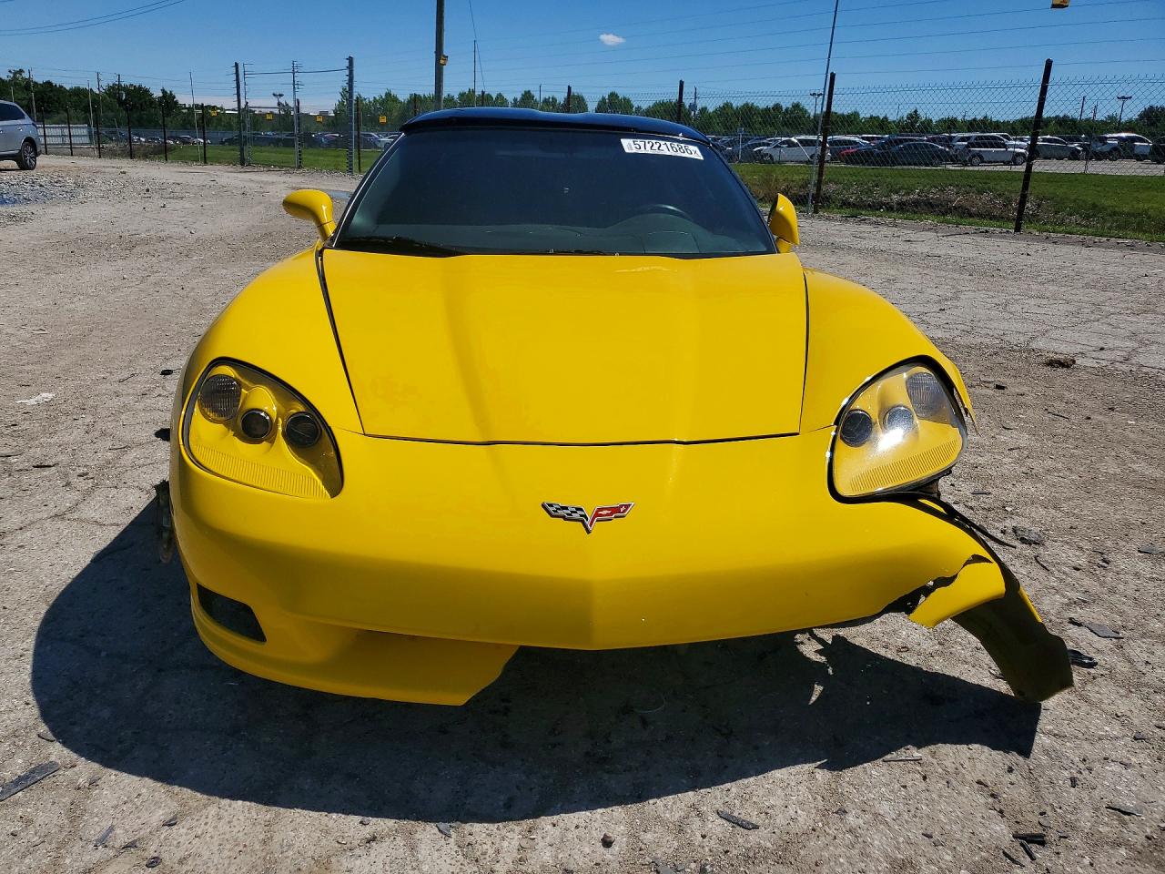 2007 Chevrolet Corvette Желтый vin: 1G1YY25U975124955
