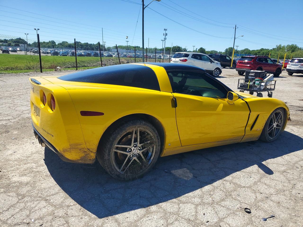 2007 Chevrolet Corvette Желтый vin: 1G1YY25U975124955