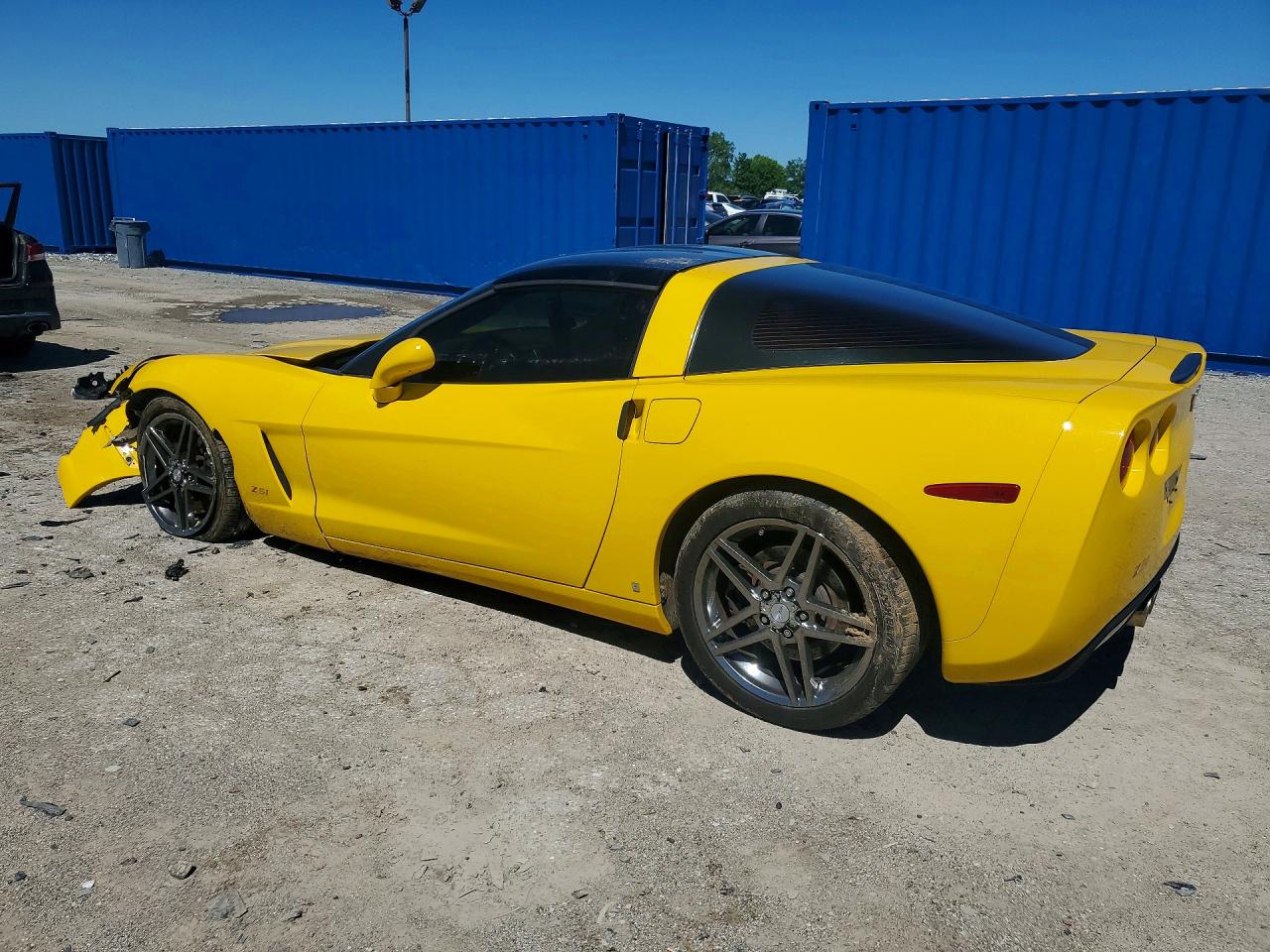 2007 Chevrolet Corvette Желтый vin: 1G1YY25U975124955