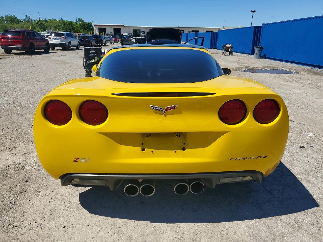 2007 Chevrolet Corvette Желтый vin: 1G1YY25U975124955