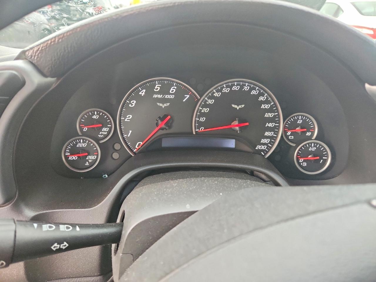 2007 Chevrolet Corvette Black vin: 1G1YY25UX75103015