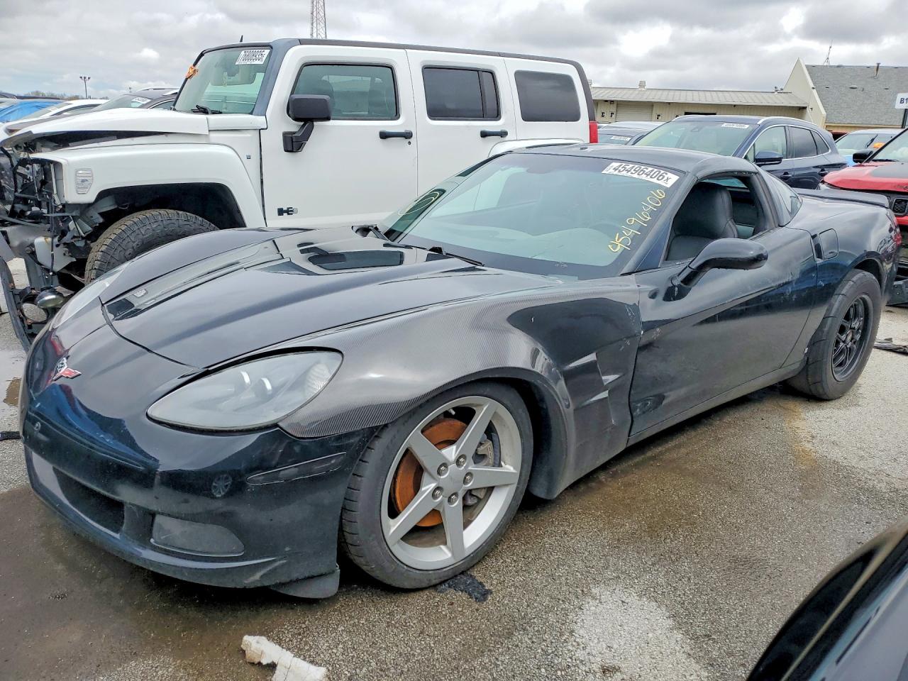 2007 Chevrolet Corvette Black vin: 1G1YY25UX75103015