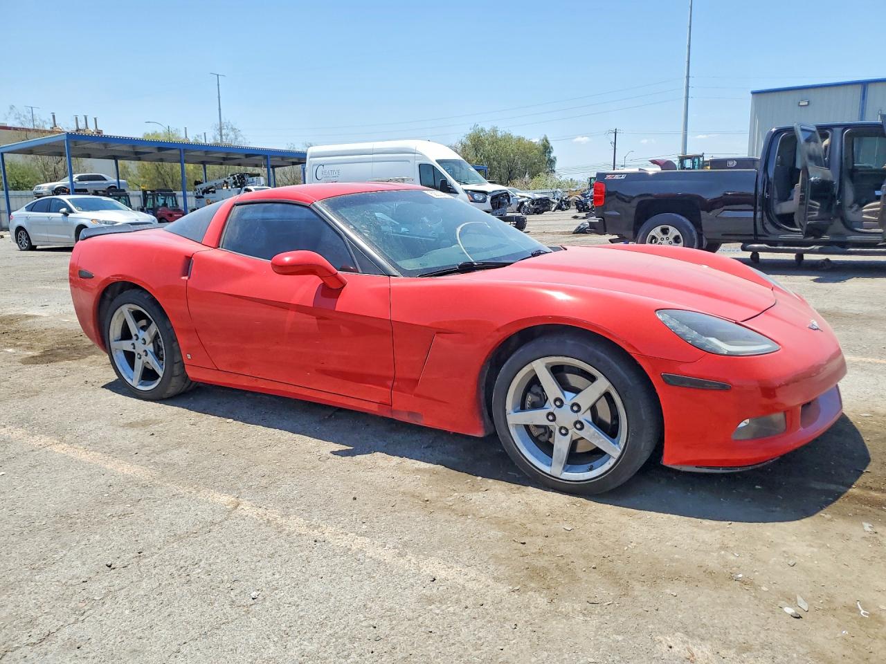 2007 Chevrolet Corvette Red vin: 1G1YY25UX75136290