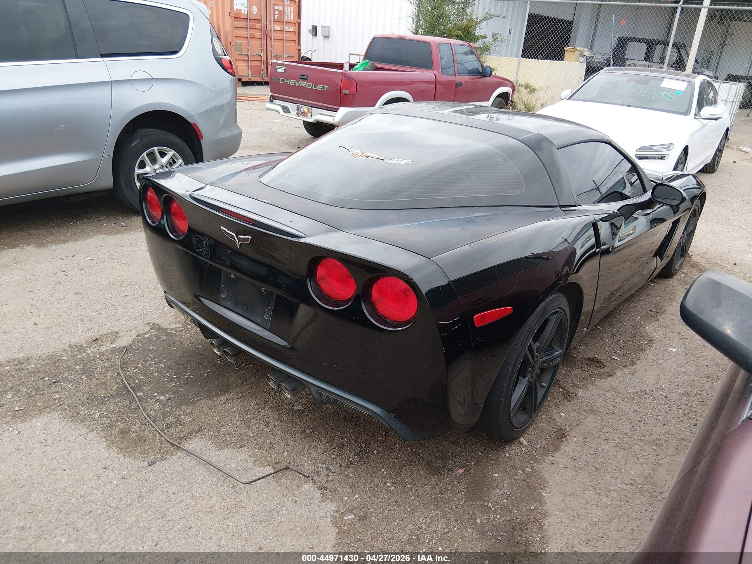 2009 Chevrolet Corvette   Черный vin: 1G1YY25W395114071